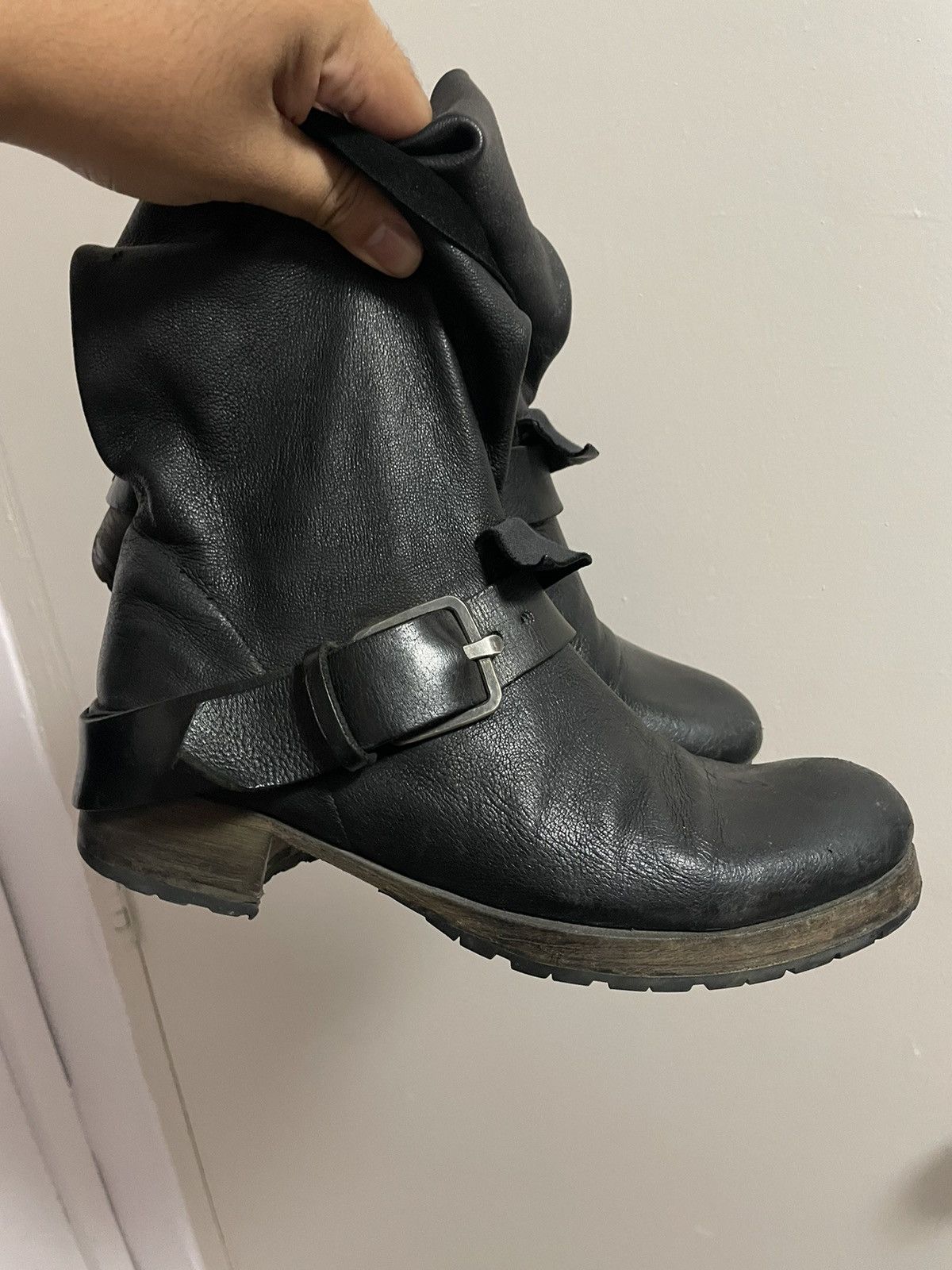 Ma+ Ma+ Buckle engineer boots cow leather eu42 Size US 9 / EU 42 - 2 Thumbnail
