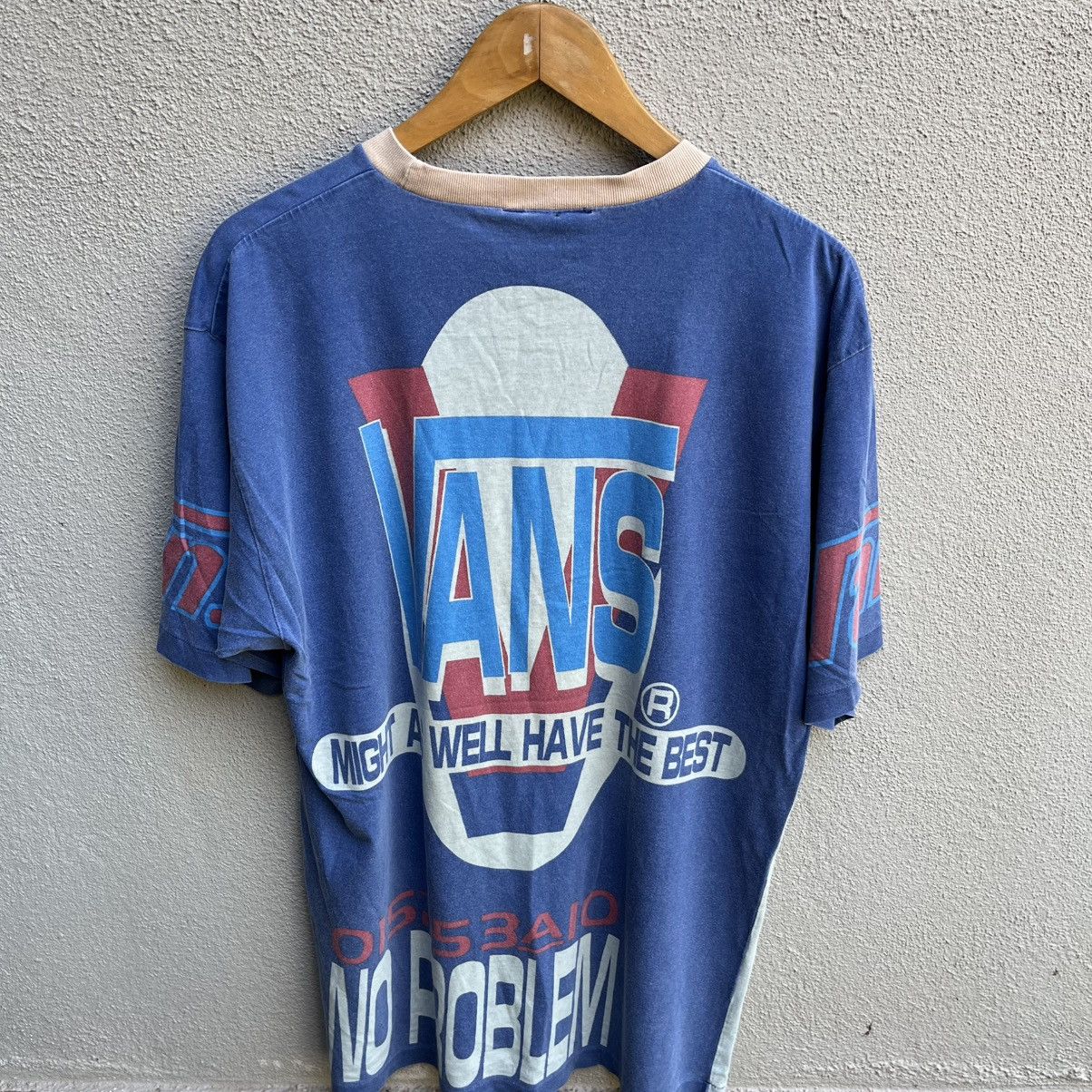 Vans Vintage 90s VANS usa all over print tee Size US L / EU 52-54 / 3 - 3 Thumbnail