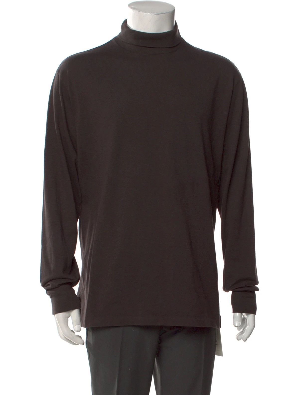 Cotton Turtleneck Long Sleeve Pullover