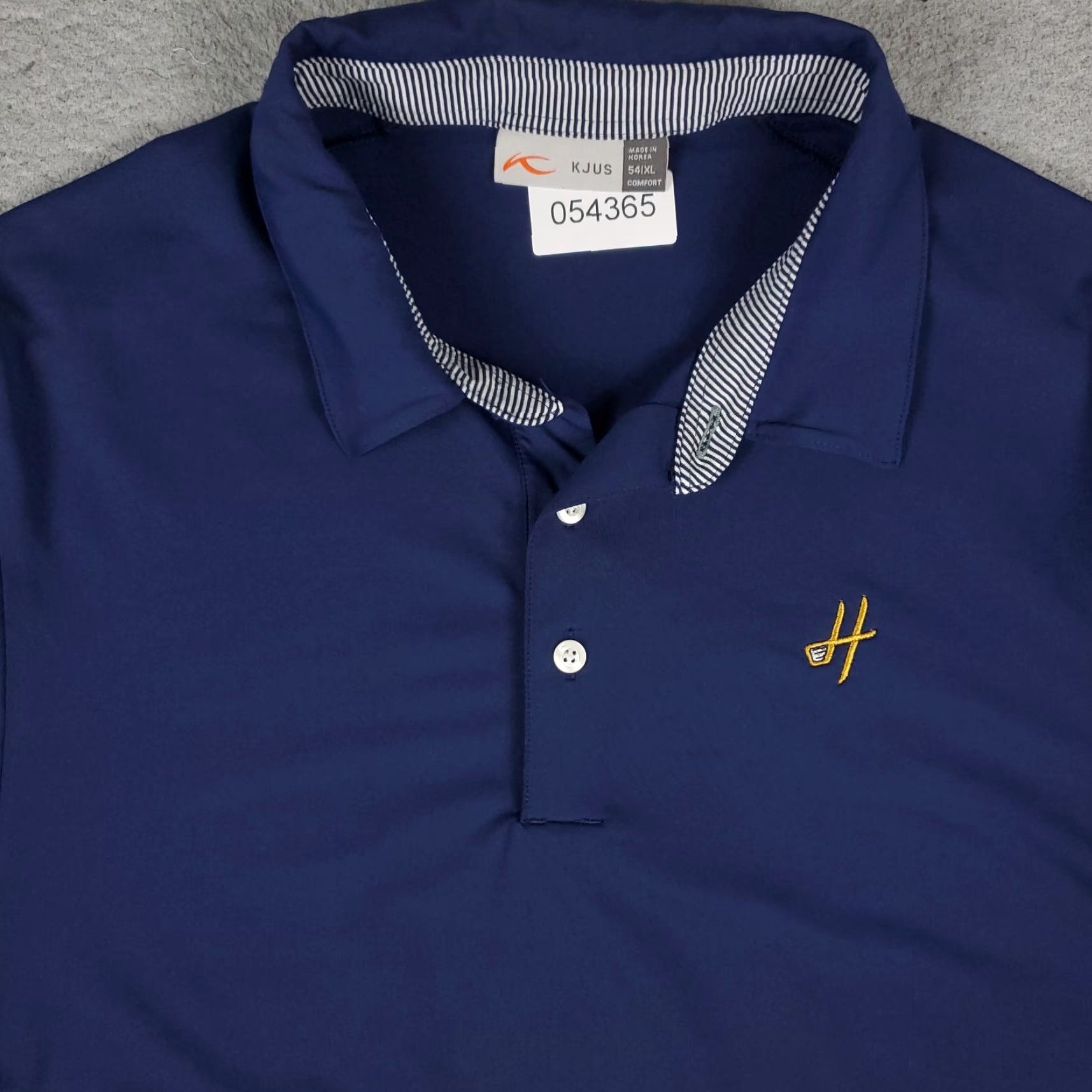 KJUS KJUS Polo Shirt Mens XL Blue Golf Casual Short Sleeve Button Collar Logo Vintage No Size US XL / EU 56 / 4 - 2 Thumbnail