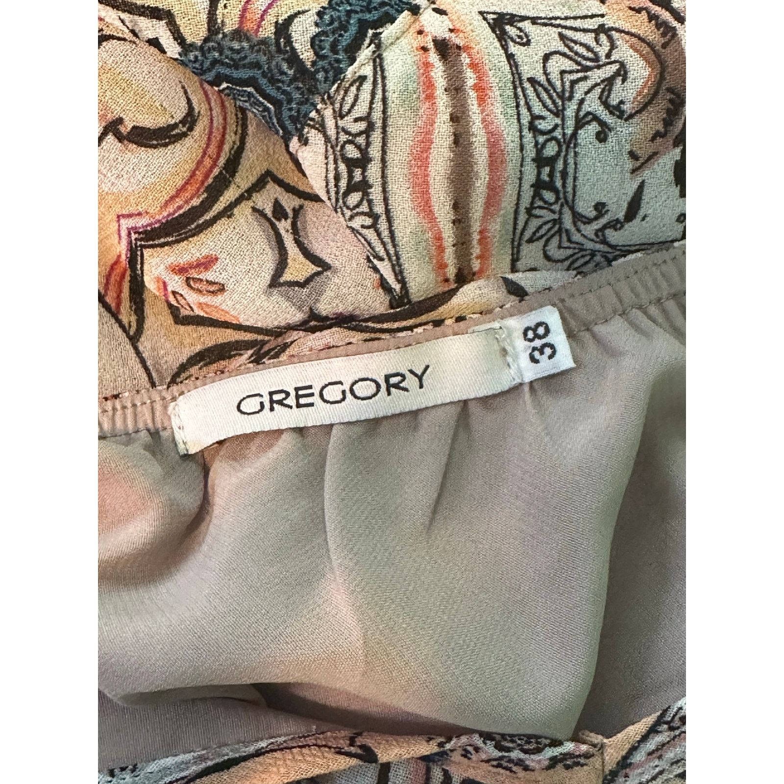 Gregory Gregory beige floral ruffled dress size 38 - Small Size S / US 4 / IT 40 - 3 Thumbnail