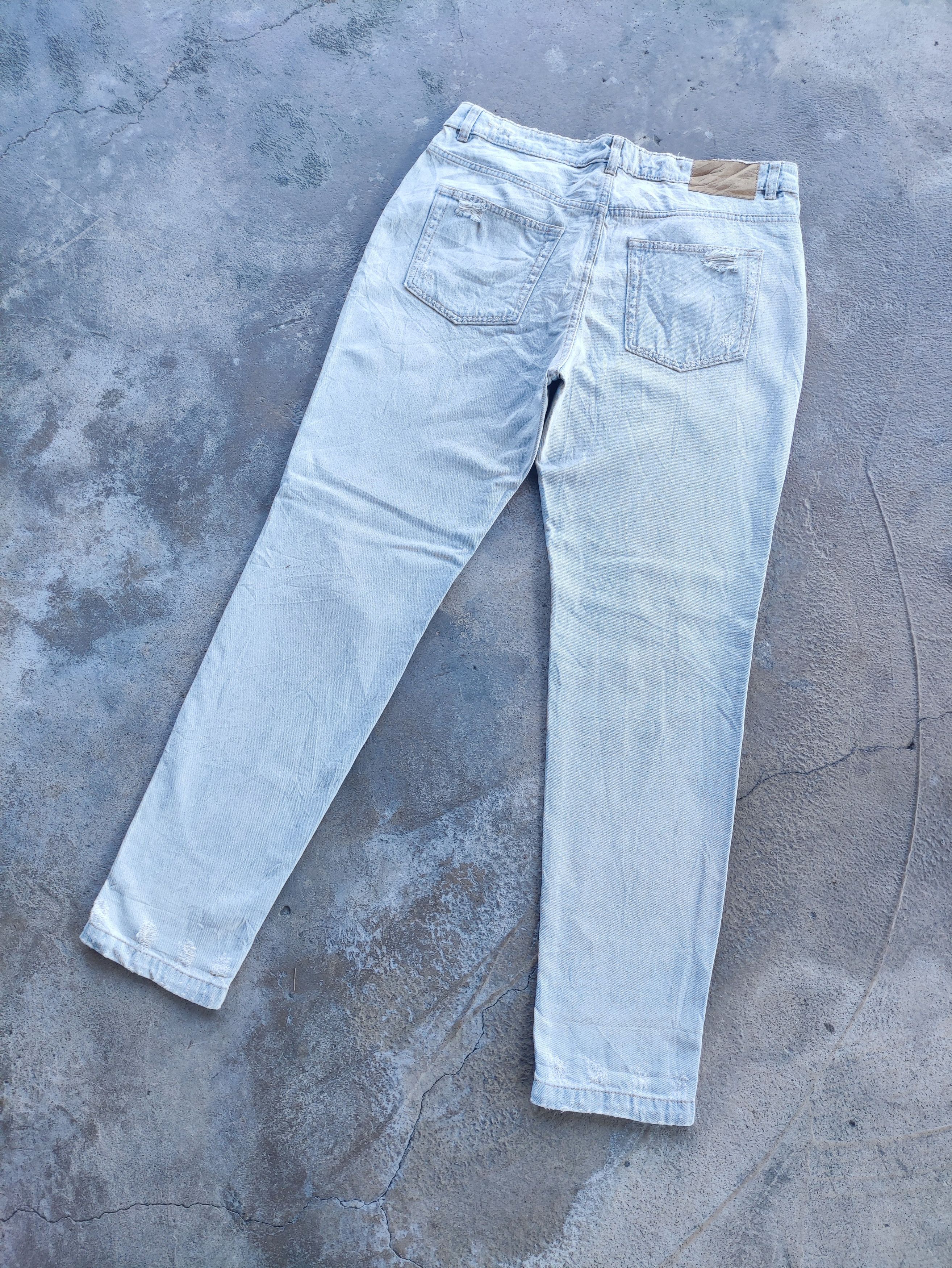 Japanese Brand × Jean Vintage Japanese Distressed Faded Patch Jeans Pants Denim Size US 34 / EU 50 - 8 Thumbnail