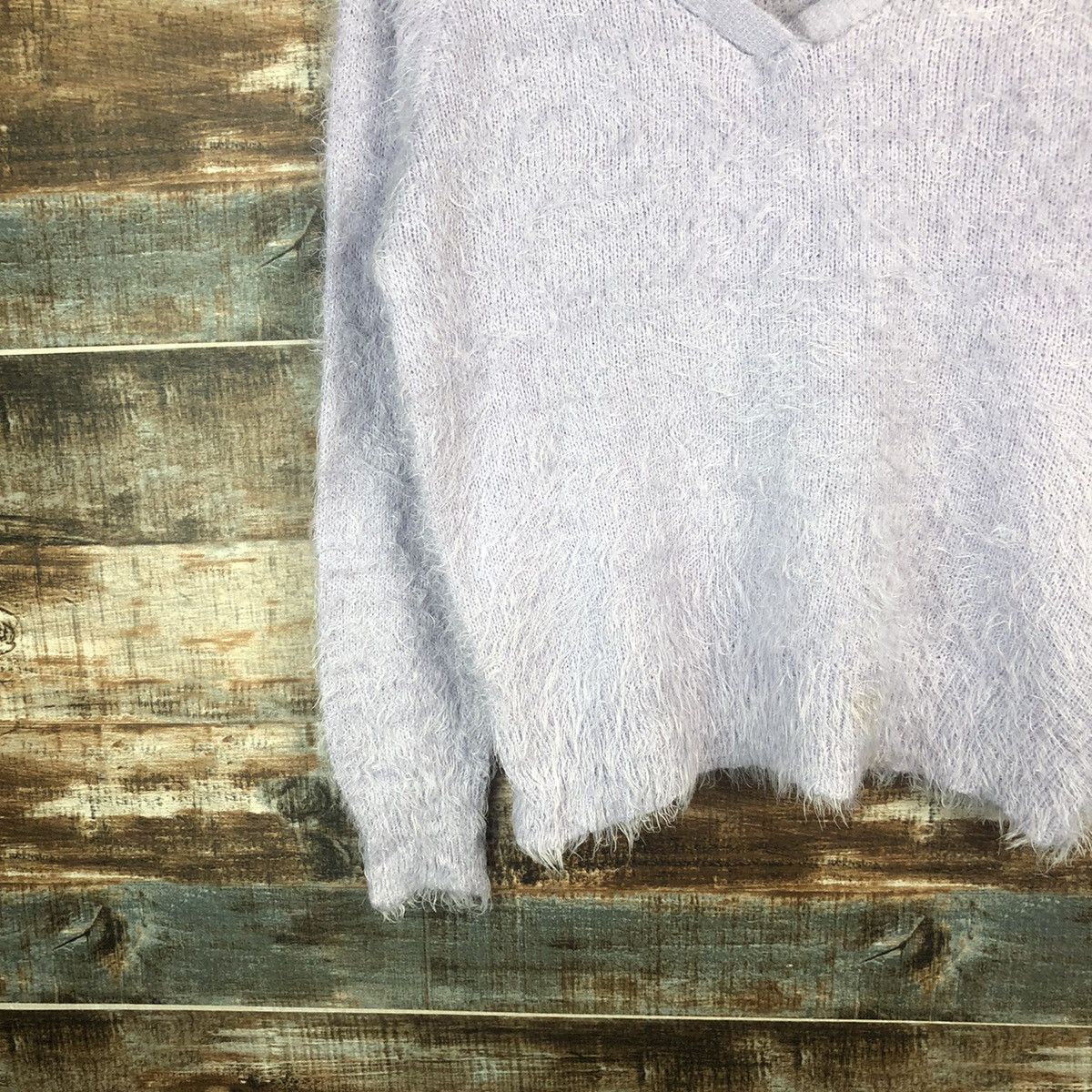 Homespun Knitwear × Japanese Brand Believe Purple shaggy fur mohair Knitwear #A1881 Size M / US 6-8 / IT 42-44 - 7 Thumbnail