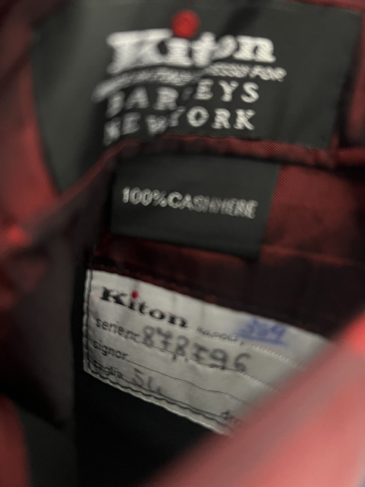 Barneys New York × Kiton Kiton Blue & Red Check Cashmere Blazer Size 44R US / 54R IT Size 44R - 9 Thumbnail
