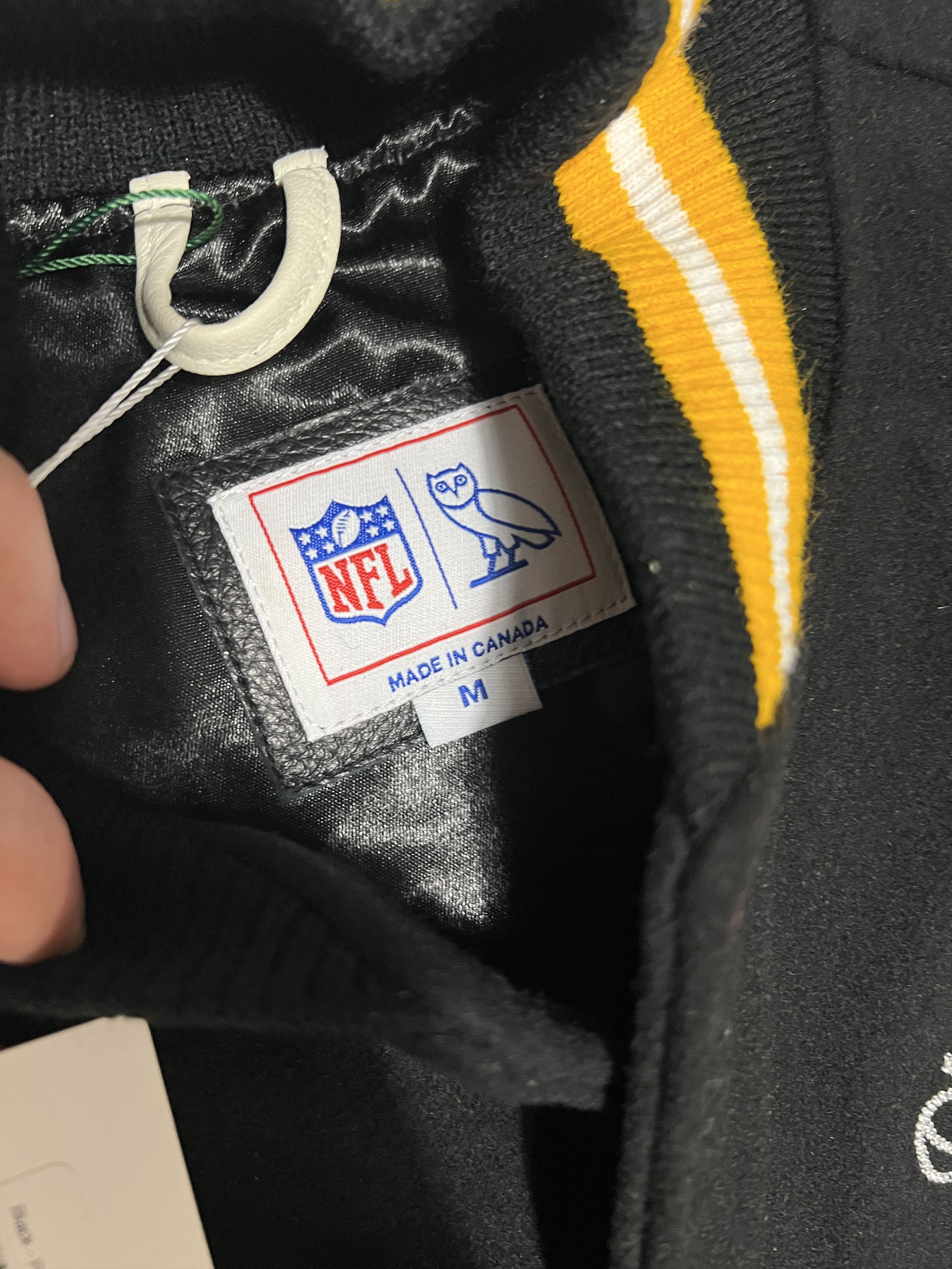 Drake OVO x NFL PITTSBURGH STEELERS OG OWL GAME DAY VARSITY JACKET Size US M / EU 48-50 / 2 - 8 Thumbnail