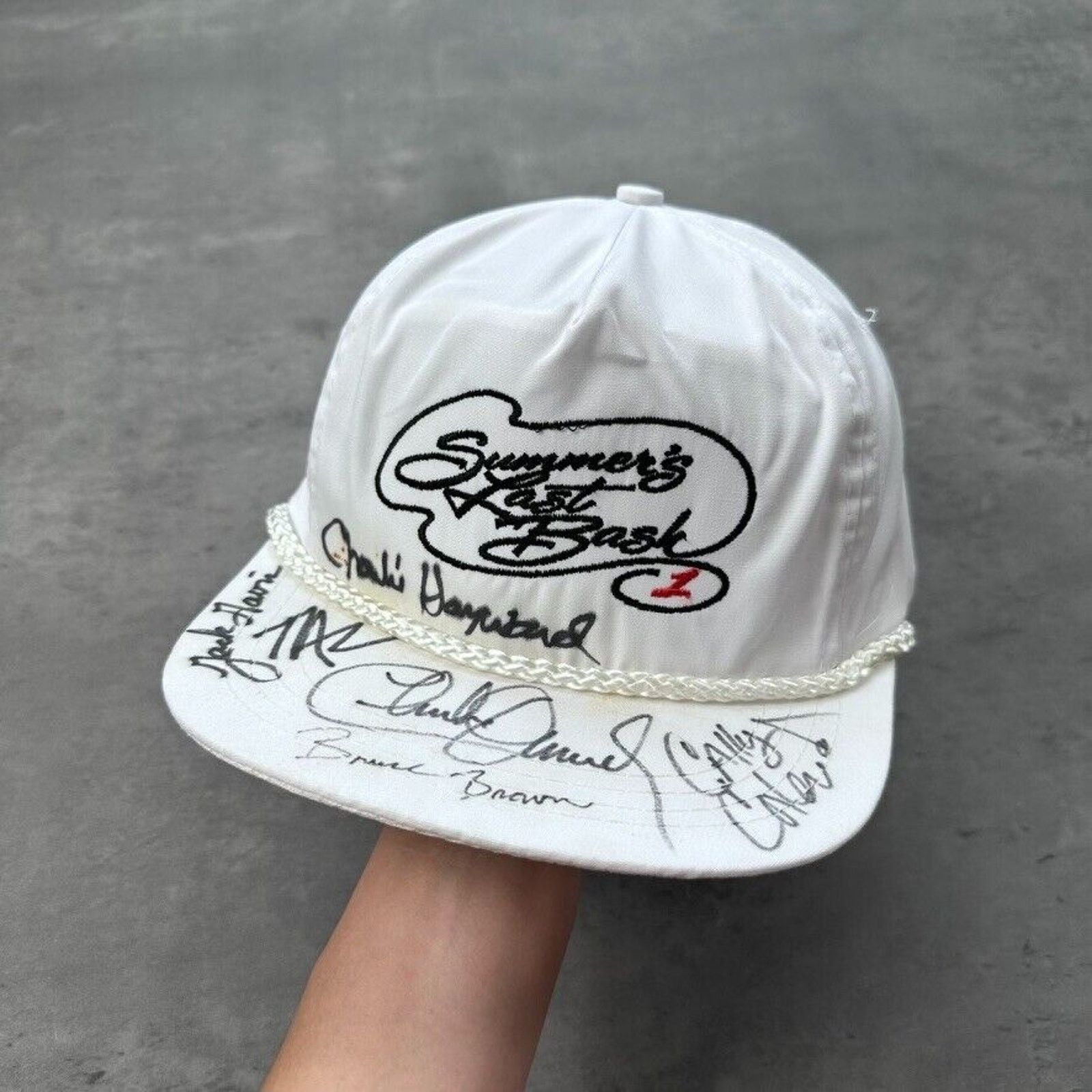 Vintage Vintage Charlie Daniel's Band Signed Summers Last Bash Hat Size ONE SIZE - 1 Thumbnail