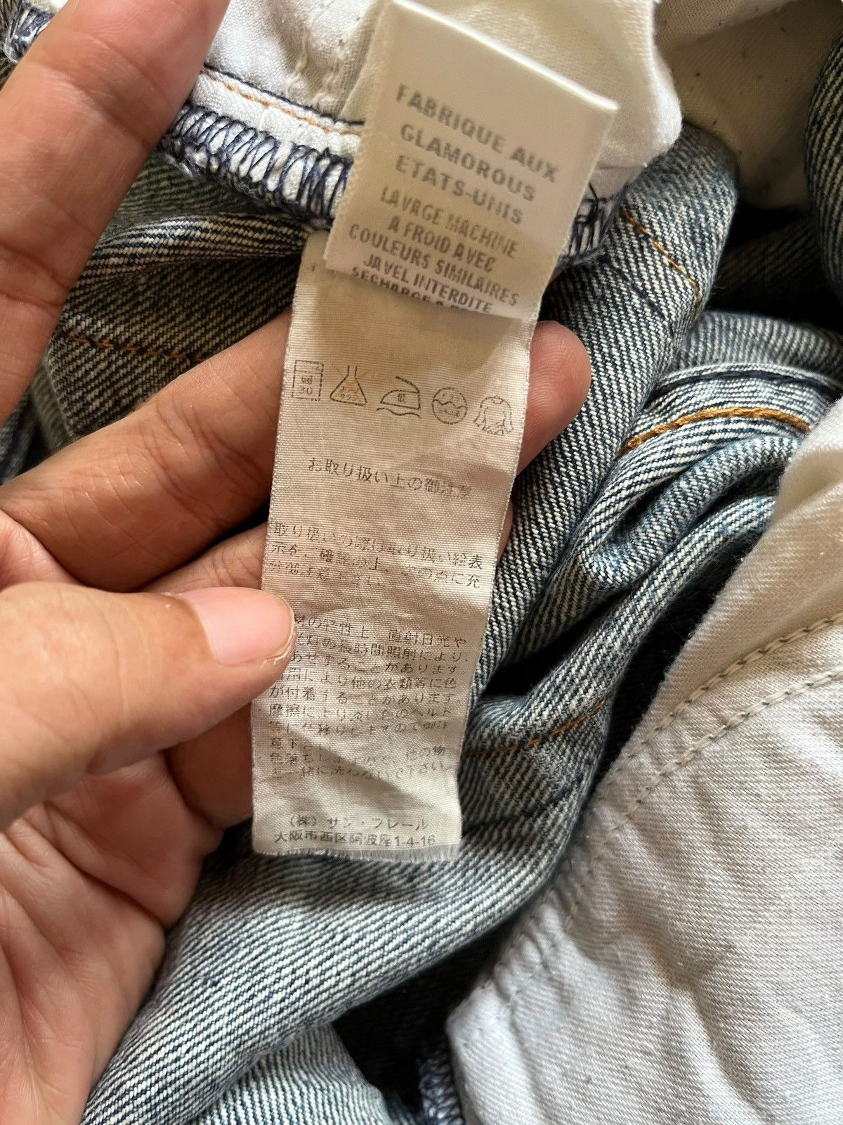 Japanese Brand Vintage Japanese Brand Faded Wash Distressed Flared Jeans Size US 29 - 10 Thumbnail