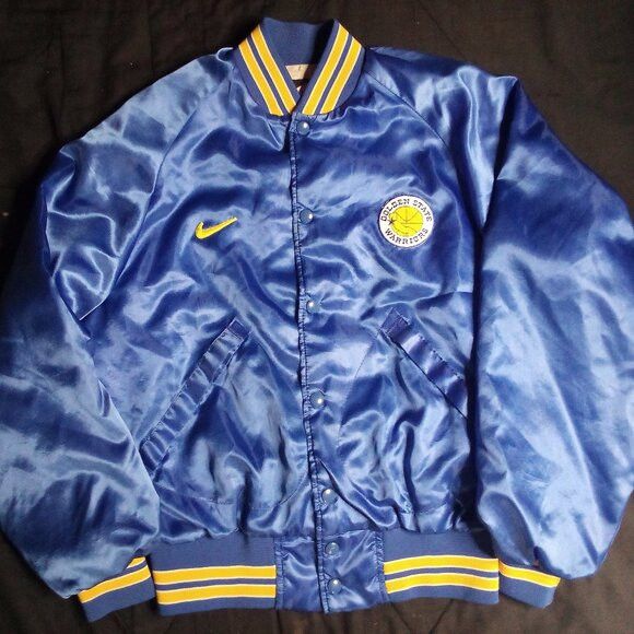 Vintage Vintage Custom Golden State Warriors Satin Bomber Jacket Size US M / EU 48-50 / 2 - 2 Thumbnail