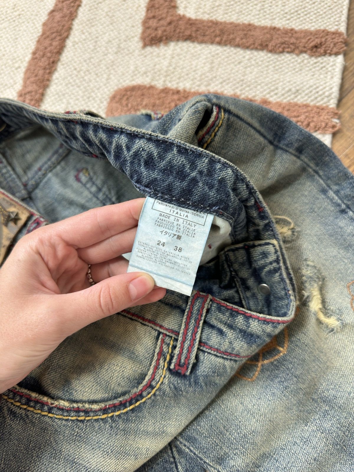 Roberto Cavalli 🪙 VINTAGE ROBERTO CAVALLI 2000s COIN BRIDGES SHORTS Size 24" / US 00 / IT 34 - 8 Thumbnail