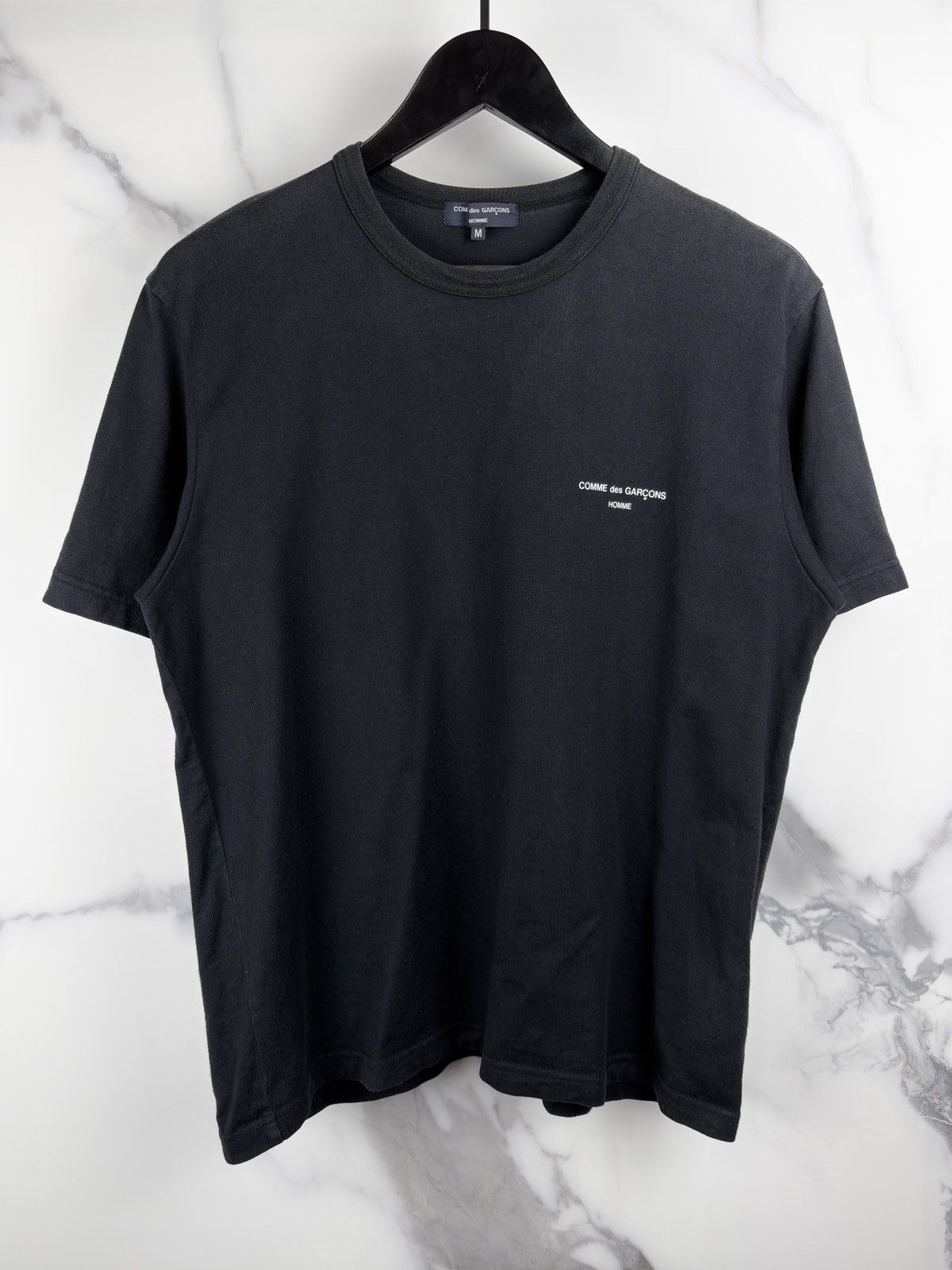 Comme des Garcons SS23 Comme Des Garcons Homme Chest Logo Tshirt Black Size US M / EU 48-50 / 2 - 1 Thumbnail