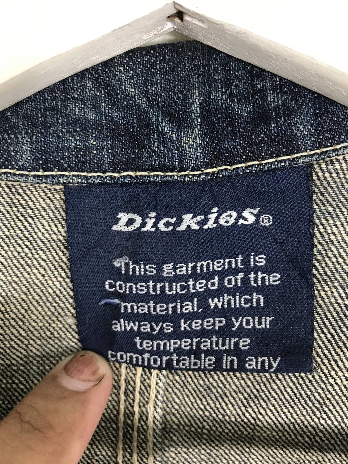 Dickies 💥 VINTAGE DICKIES DENIM CHORE JACKET Size US L / EU 52-54 / 3 - 10 Thumbnail