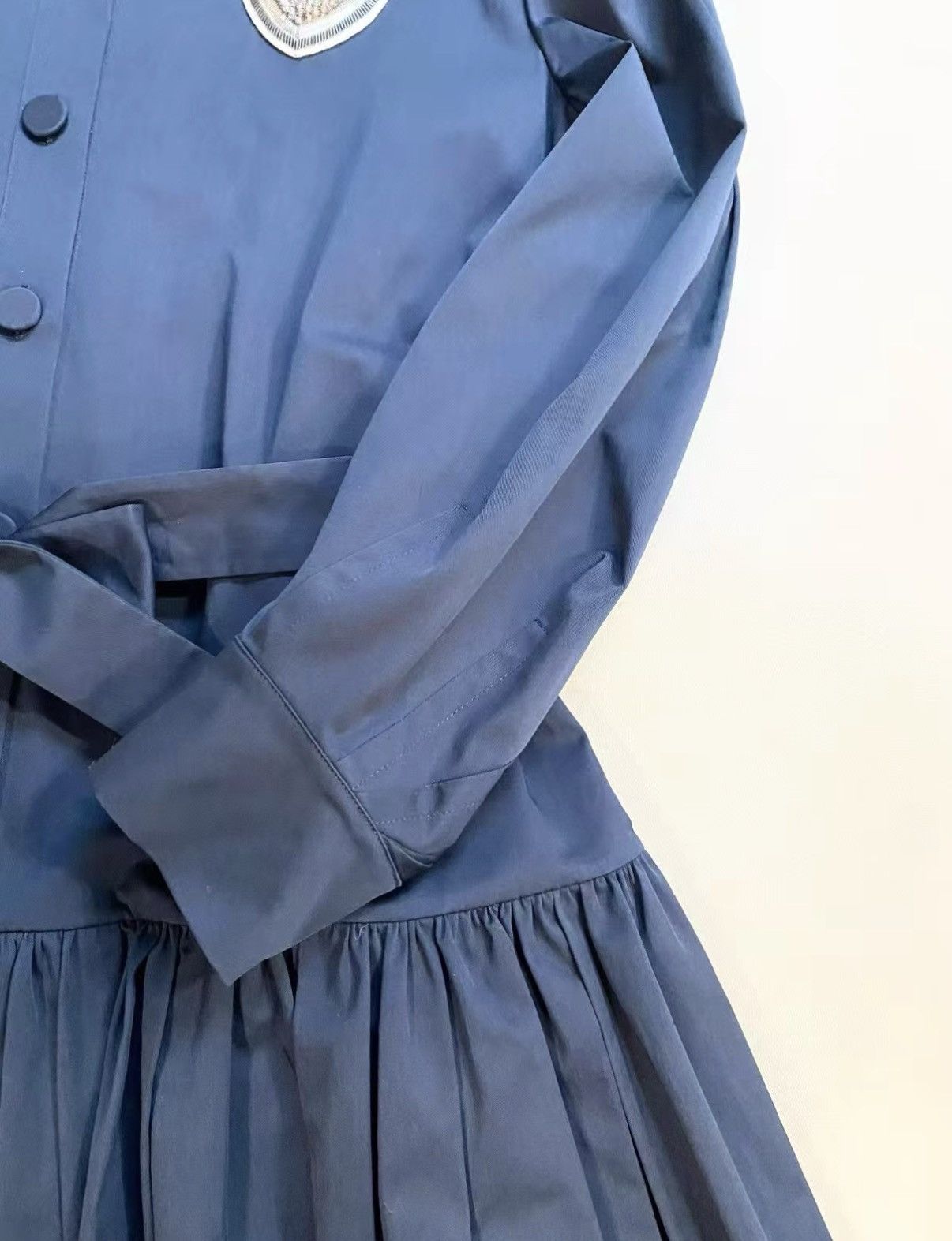 Dior Dior Classic Blue Badge Shirt Dress J33 Size S / US 4 / IT 40 - 5 Thumbnail