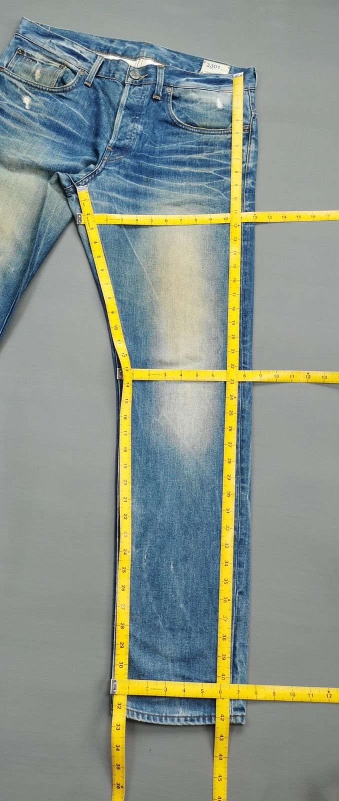 G-Star Mudwash G Star Raw Straight Denim Jeans Size US 34 / EU 50 - 11 Thumbnail