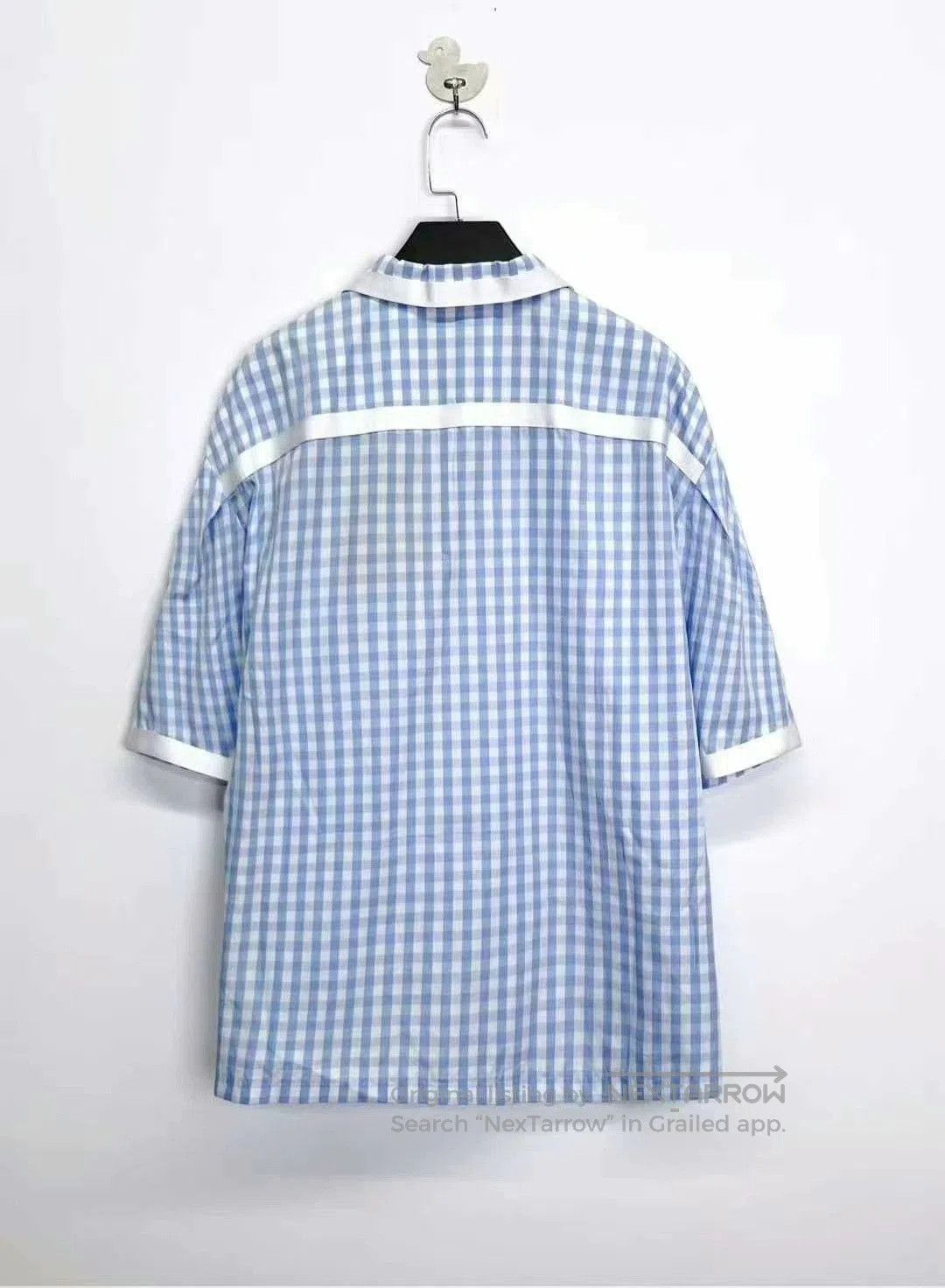 Burberry burberry blue and white check short sleeve shirt. Size US L / EU 52-54 / 3 - 2 Thumbnail