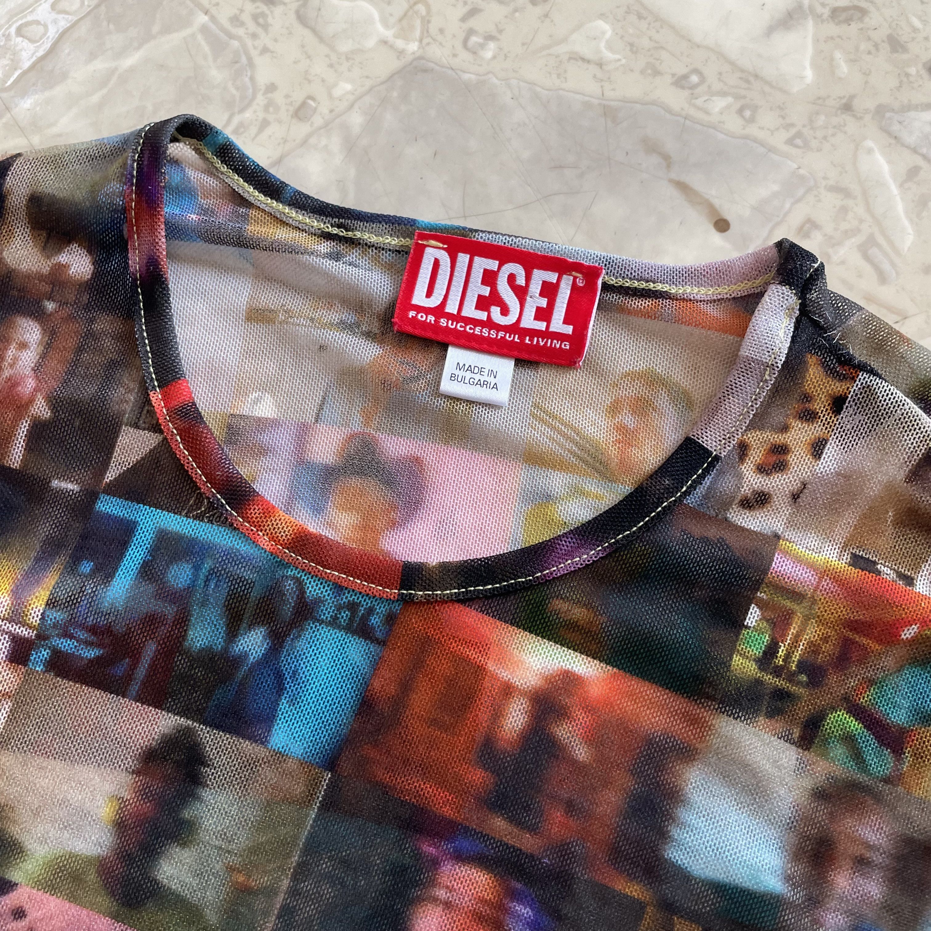 Diesel Diesel FW24 Sheer Stretch Tulle Top Livestream Runway Print Size M / US 6-8 / IT 42-44 - 5 Thumbnail