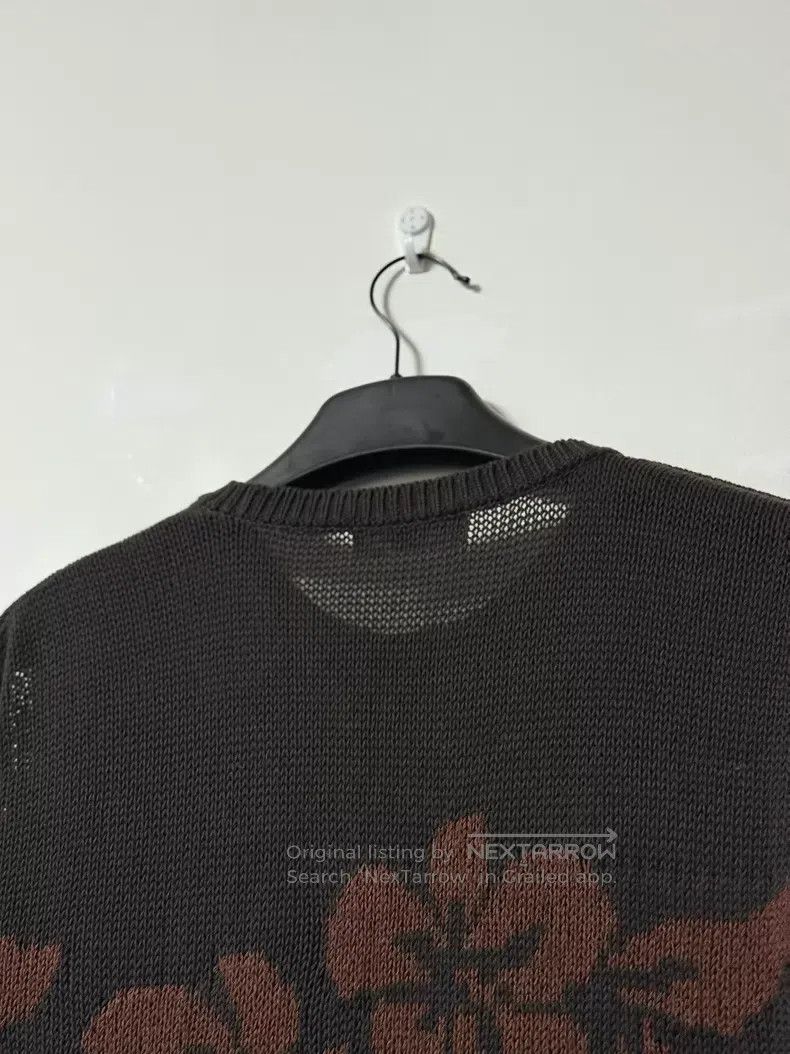 Yohji Yamamoto Yohji Yamamoto Floral short-sleeve knit sweater Size US L / EU 52-54 / 3 - 4 Thumbnail