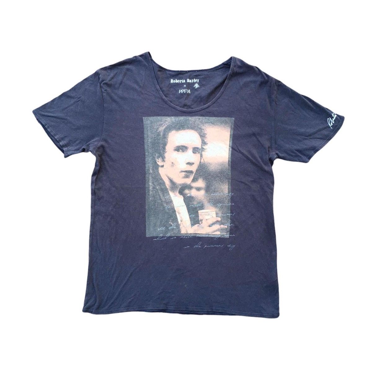 image of Band Tees x Ppfm • Johnny Rotten in Black, Men's (Size Medium)