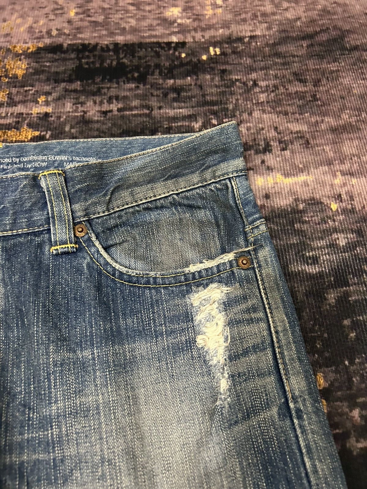 Hysteric Glamour Edwin Japan Studded Distressed Jeans Size US 32 / EU 48 - 9 Thumbnail