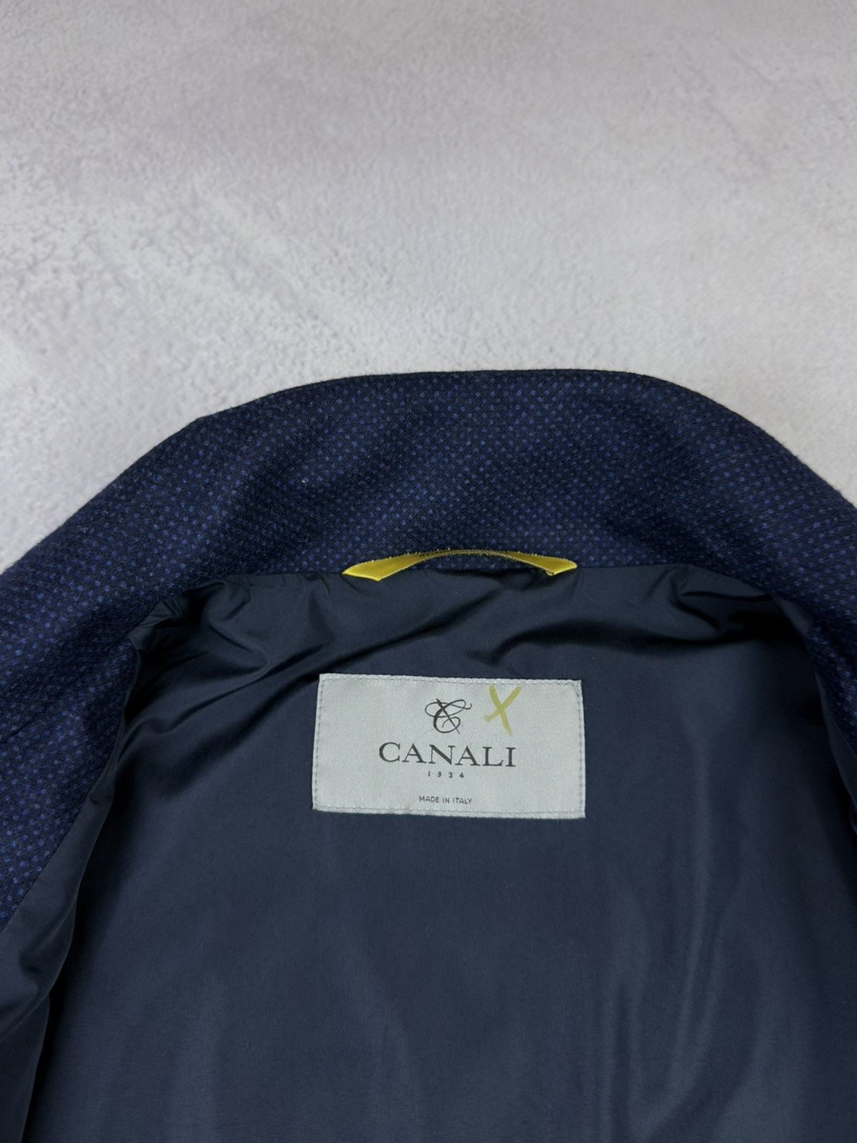 Canali CANALI Italy Men's Wool Padded Jacket Coat Size 50 L Size 50L - 10 Thumbnail