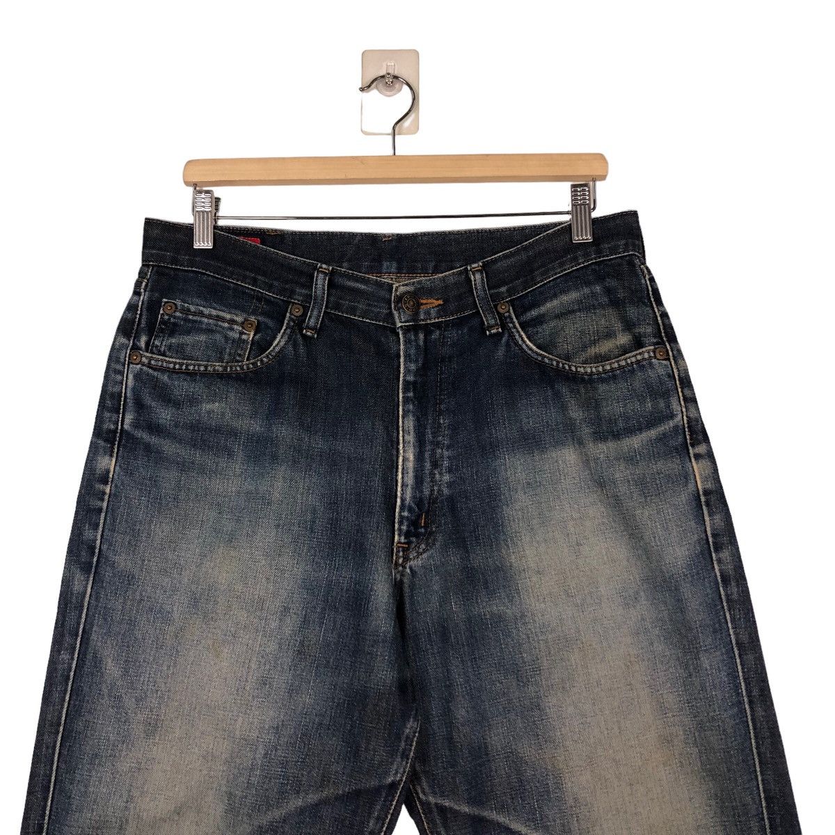 Edwin 🔥Vintage Edwin 503 Denim Jeans Flare Issey Miyake Size US 32 / EU 48 - 3 Thumbnail