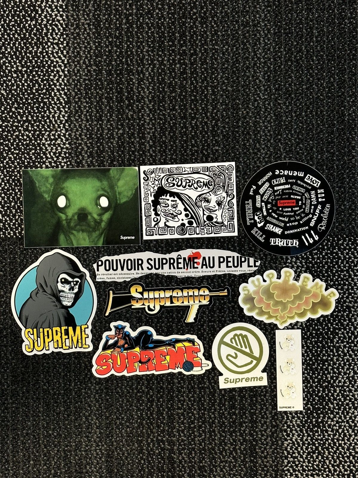 Supreme 10x Supreme Stickers Lot | Grailed