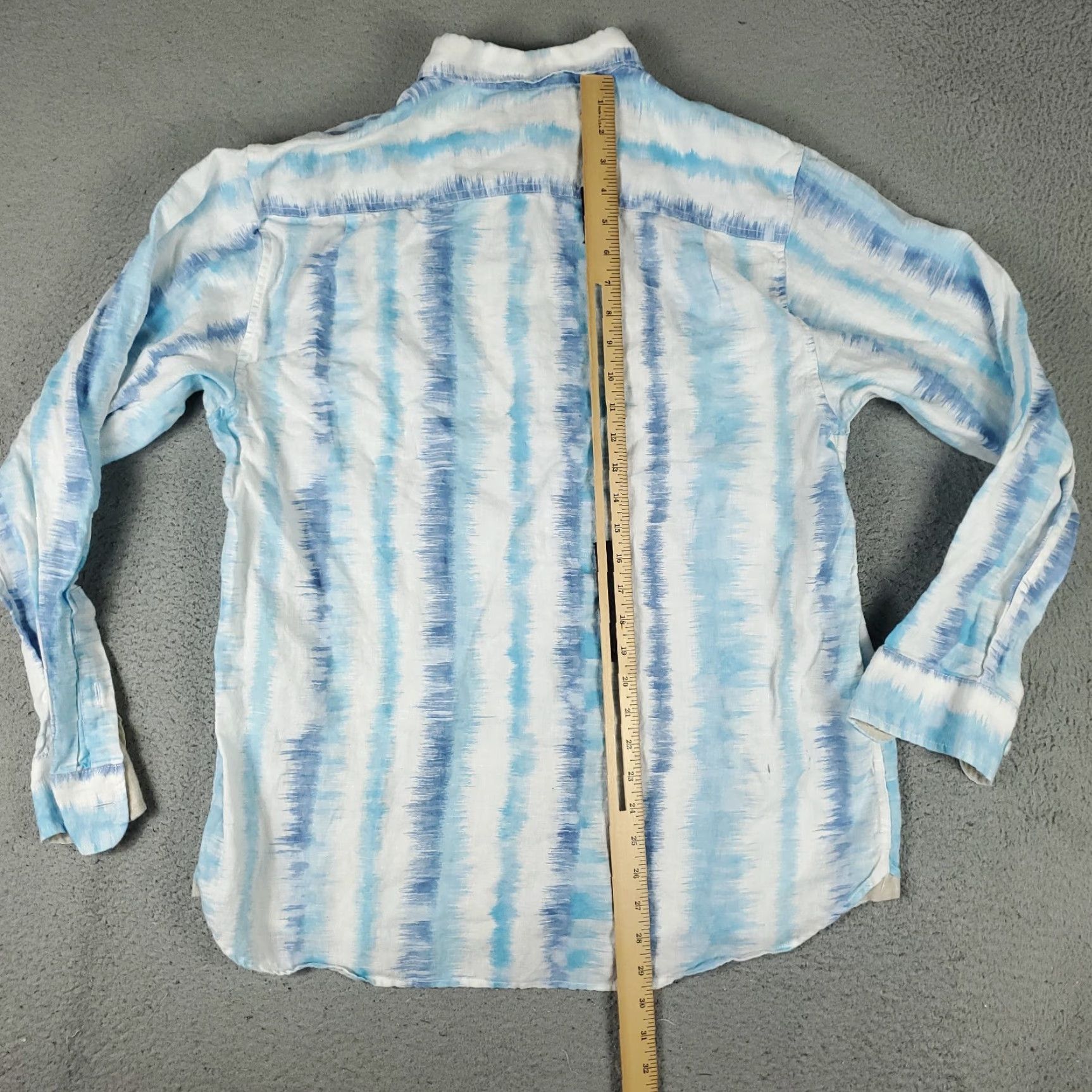 Tommy Bahama Tommy Bahama Shirt Mens Large Blue Striped Linen Blend Button-Up Long Sleeve Shirt Global Classic Casual Vintage-Free Size US L / EU 52-54 / 3 - 4 Thumbnail