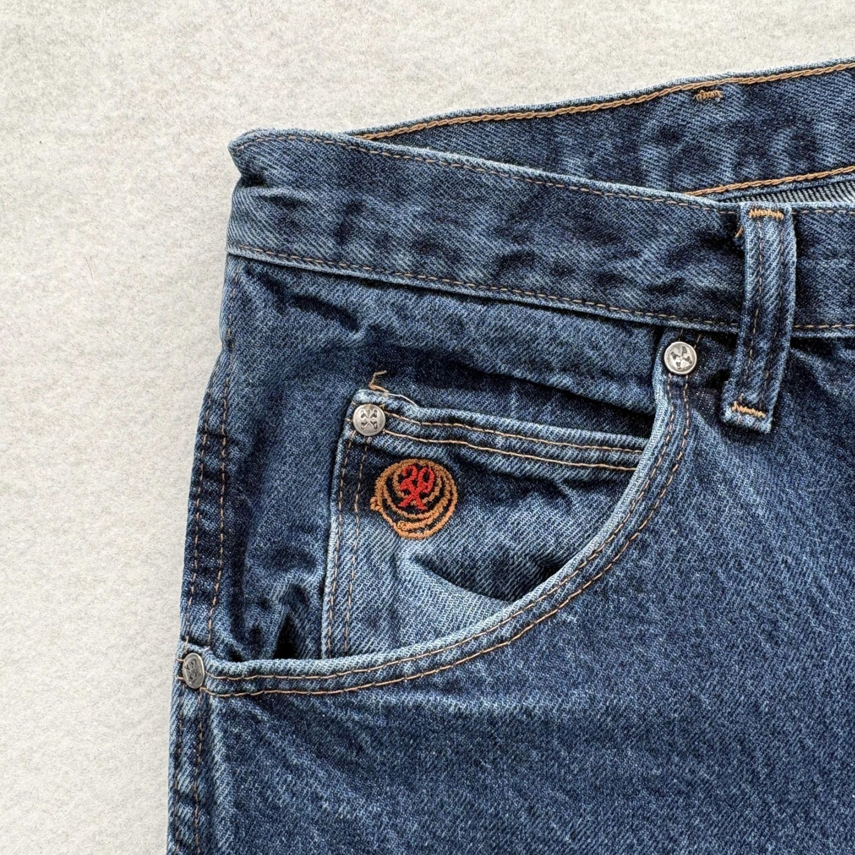 Wrangler Wrangler Jeans Men's 36x32 Blue Style 22 Original Denim Rodeo Western Taper 20X 5-Pocket Logo Embroidered Zip Fly Relaxed Mid Rise Denim Jeans Mens Size US 36 / EU 52 - 4 Thumbnail