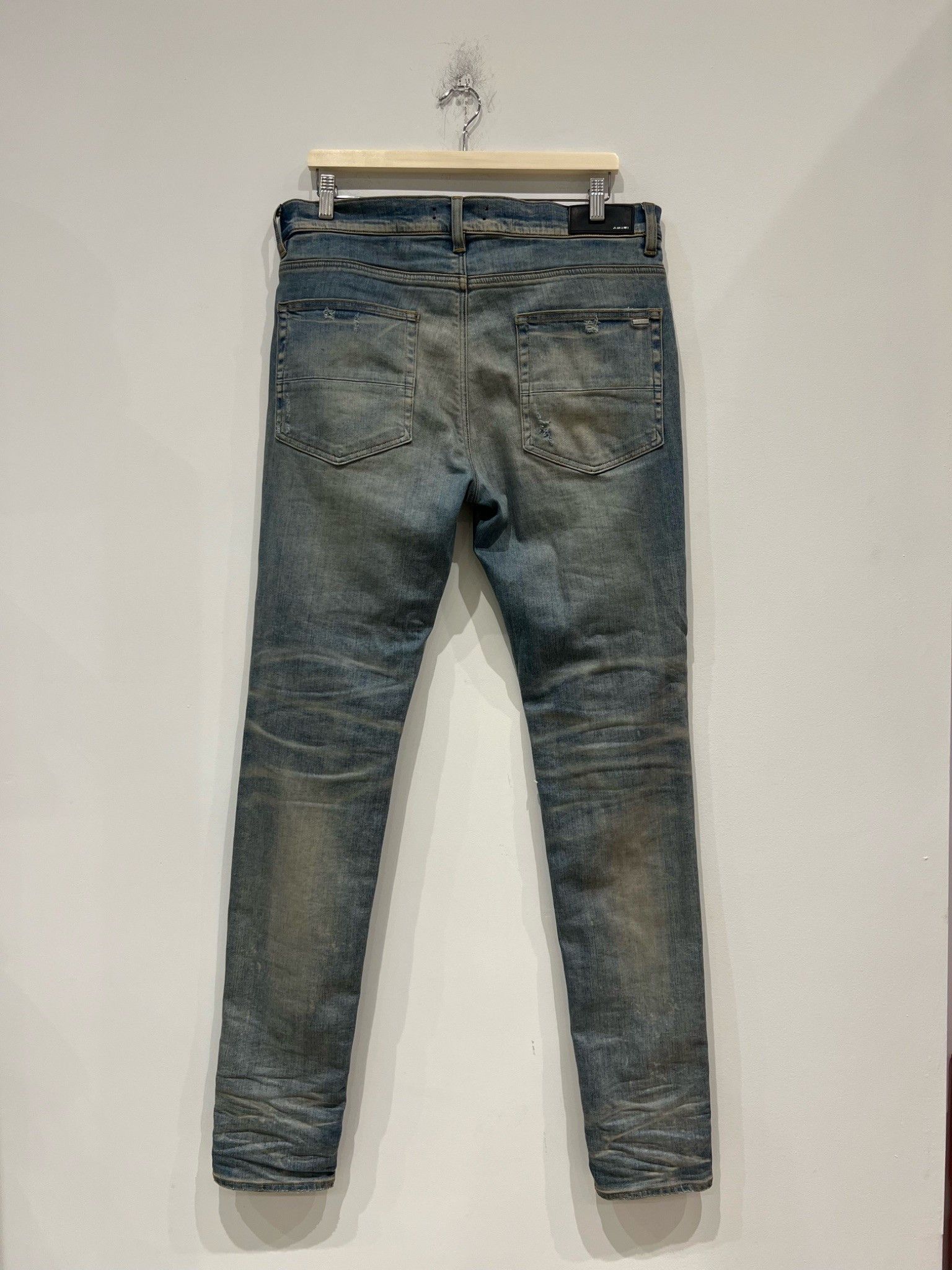 Amiri Amiri MA Leopard Thrasher Clay Indigo Jeans Size US 34 / EU 50 - 3 Thumbnail