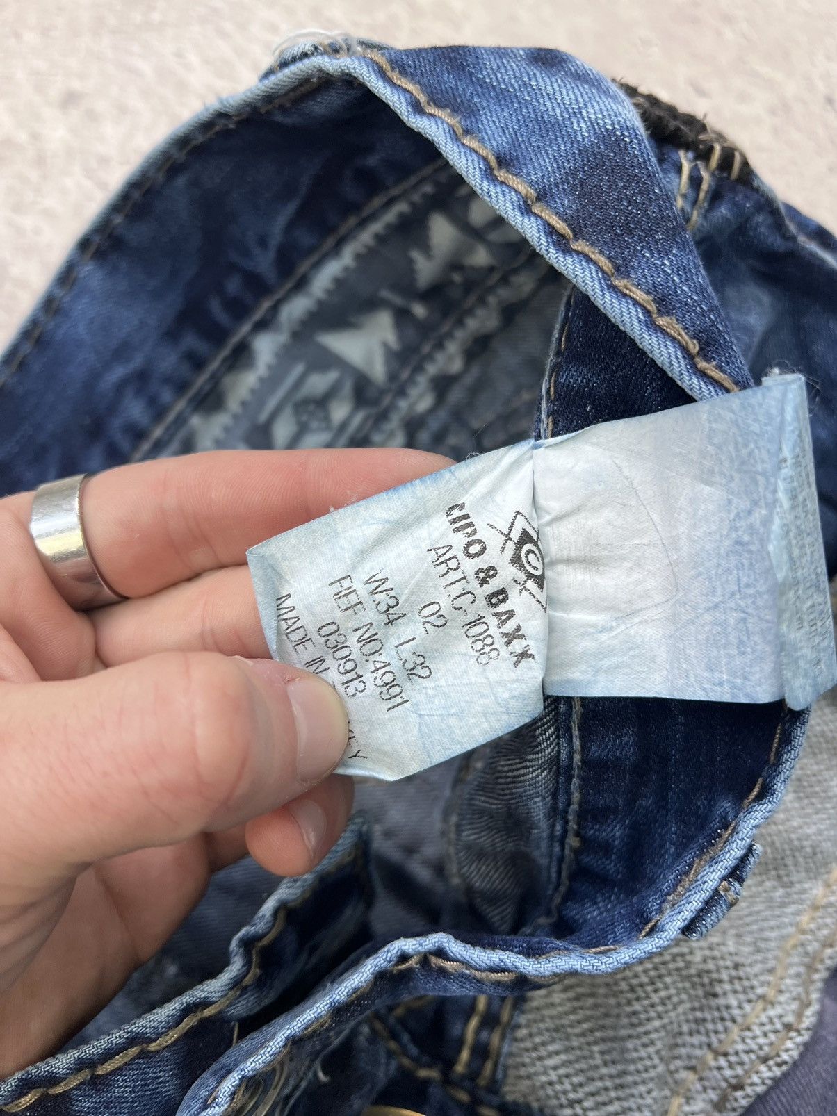 Designer × Japanese Brand × Vintage ARCHIVE Multi-pocket cowboy jeans Rick Owens Style Size US 34 / EU 50 - 16 Thumbnail