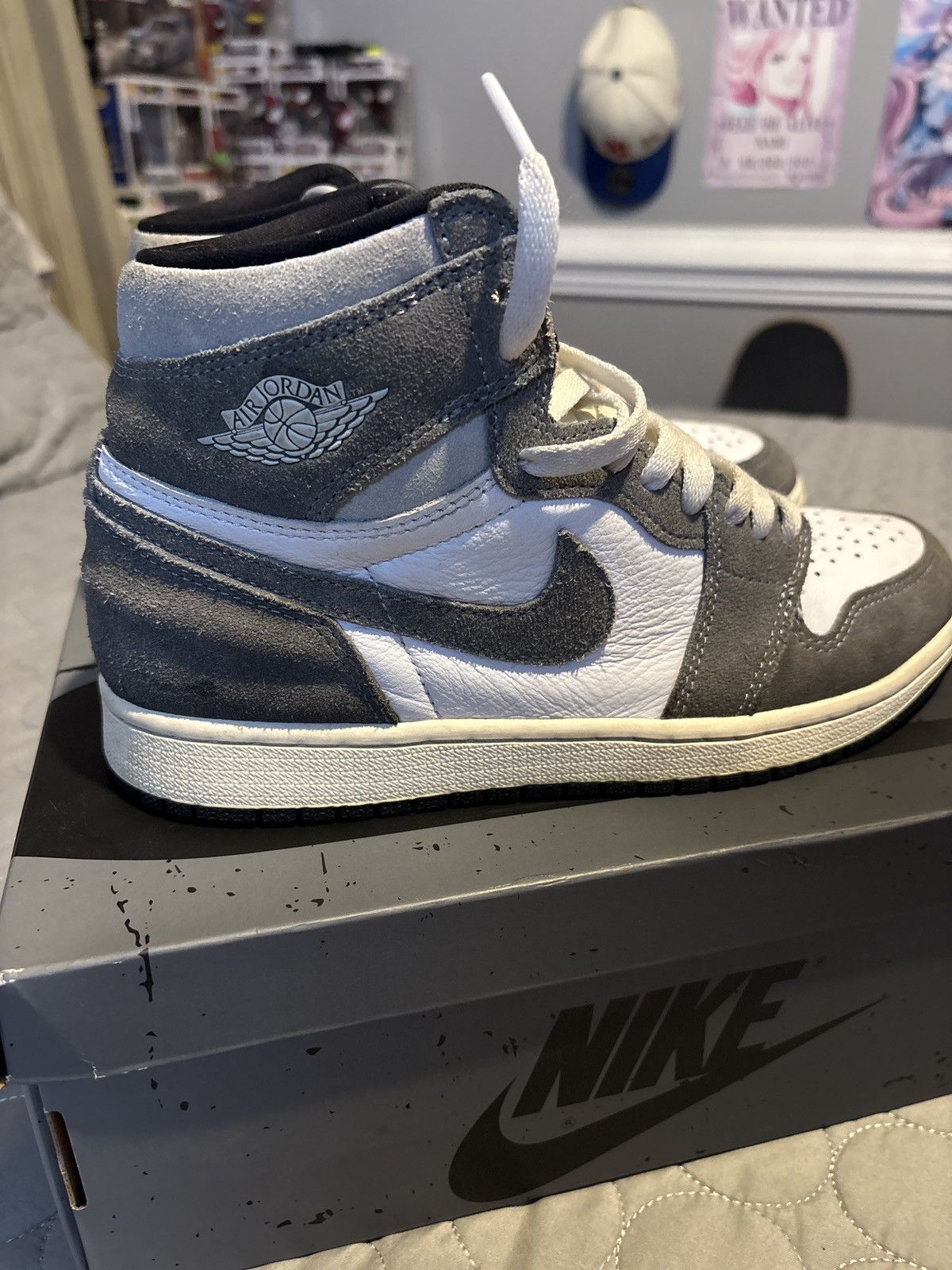 Jordan Brand Washed black jordan 1 Size US 7.5 / EU 40-41 - 9 Thumbnail