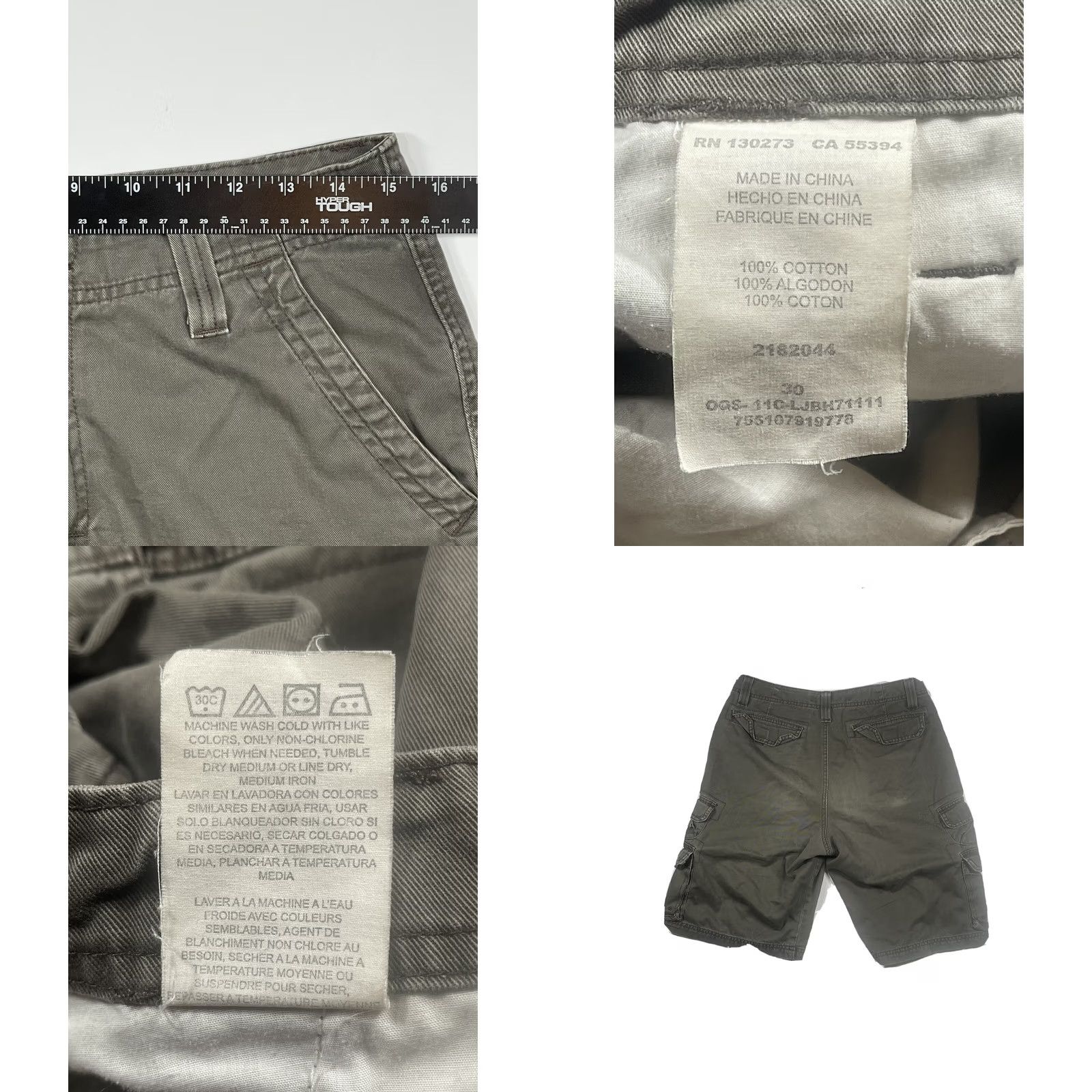 Lee Lee Dungarees Shorts Men’s Size 30 Brown Front Zip Cargo Khaki Utility Outdoor Shirt Size US 30 / EU 46 - 8 Thumbnail