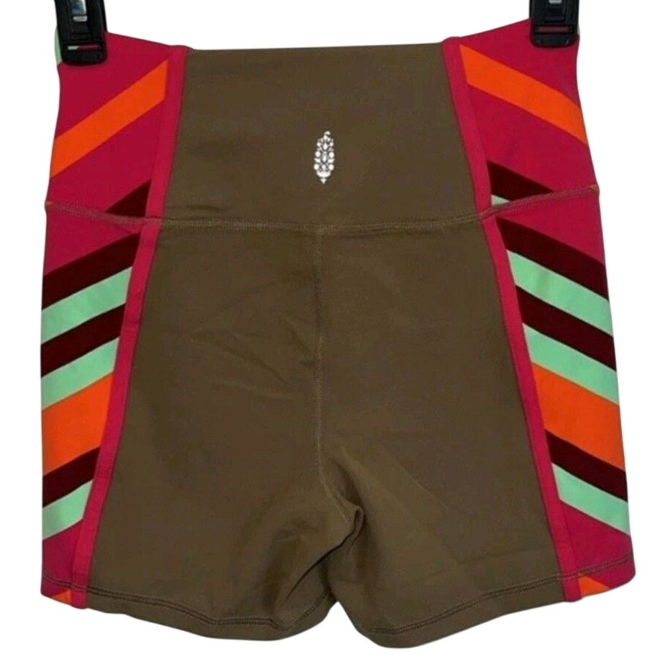 Free People New FP MOVEMENT Never Better Colorblock Bike Shorts $48 Sz S Size 28" / US 6 / IT 42 - 4 Thumbnail