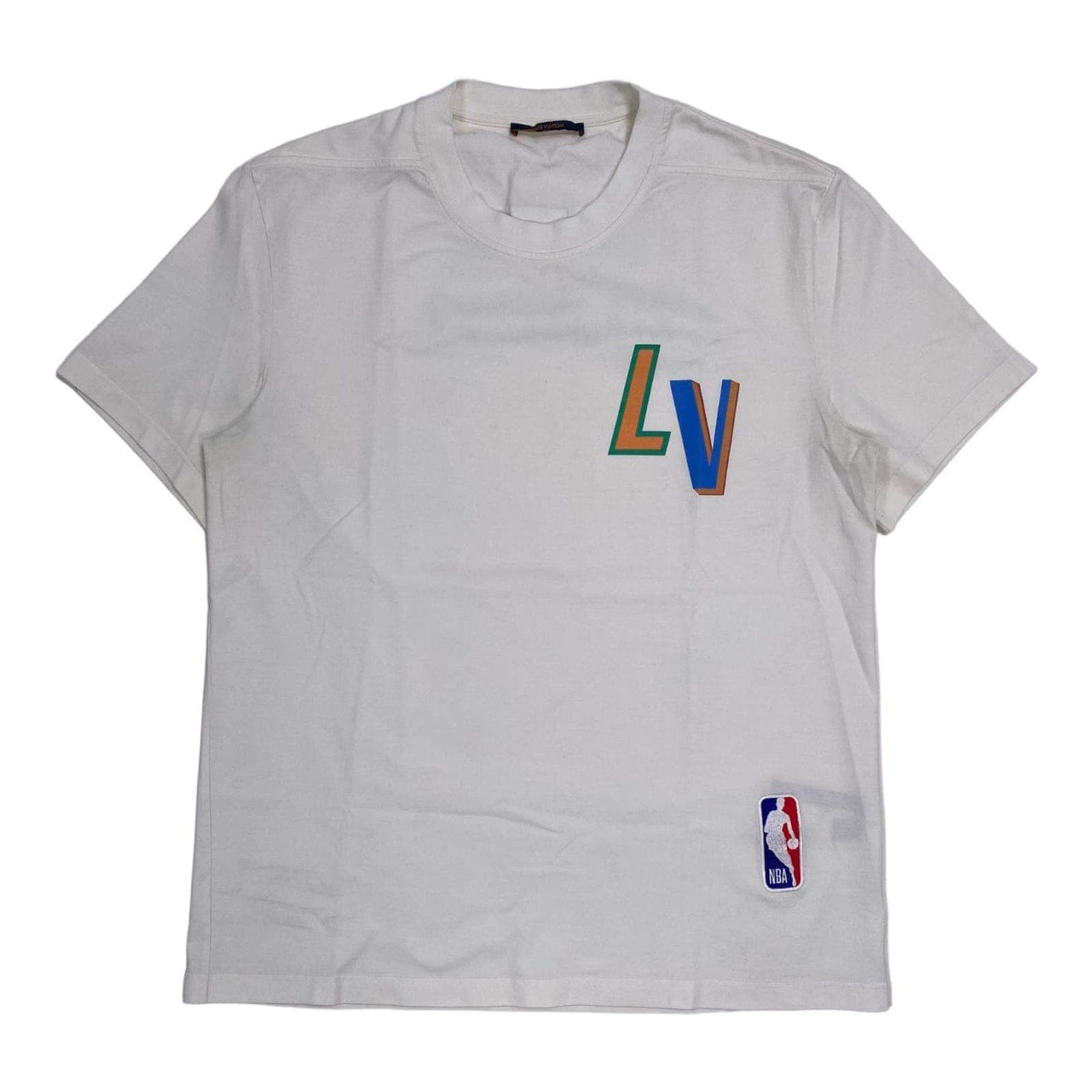 image of Louis Vuitton X Nba Basketball Short Sleeve Tee Shirt, Men's (Size 2XL)