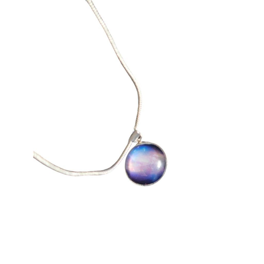Handmade 925 Sterling Silver nebula galaxy necklace Size ONE SIZE - 3 Thumbnail