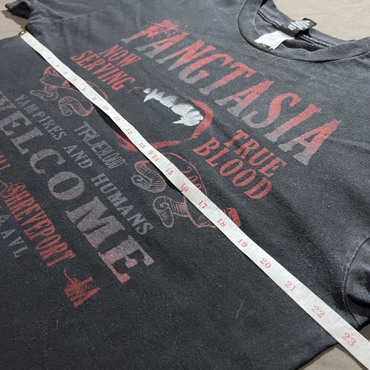 Vintage Y2K True Blood horror HBO series movie Tee XL Faded