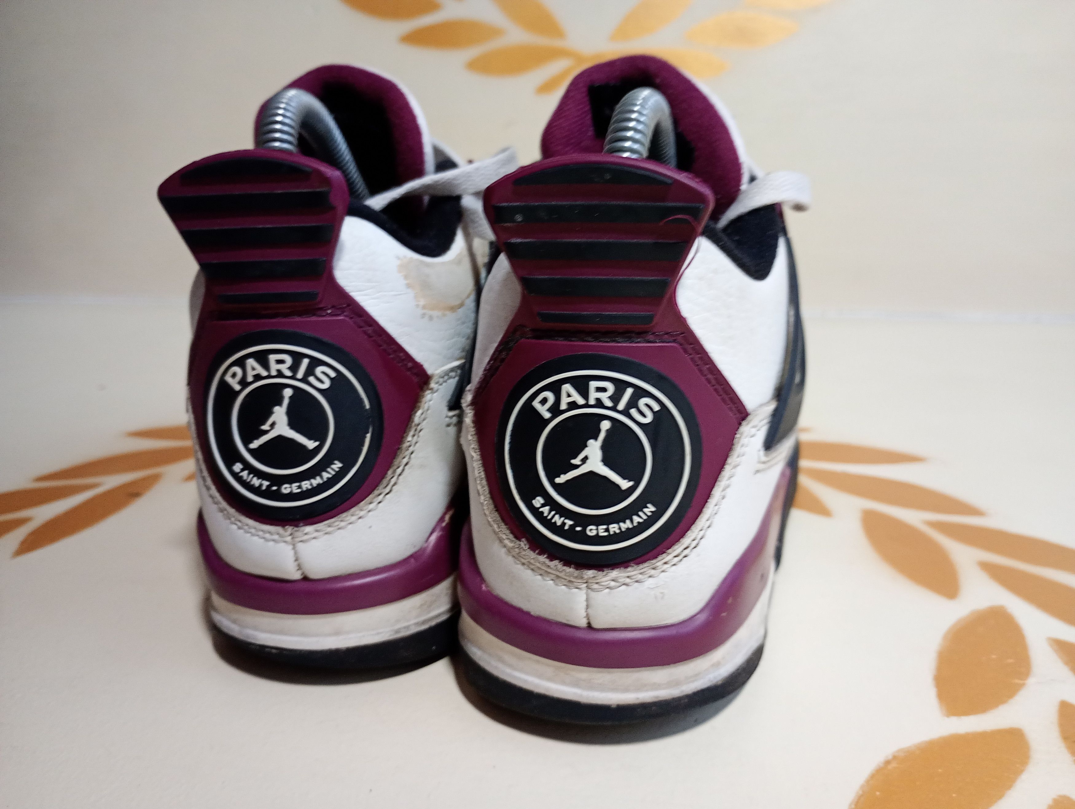 Jordan Brand Nike Air Jordan 4 Retro X Paris Saint Germain Sneakers Size US 7.5 / IT 37.5 - 11 Thumbnail