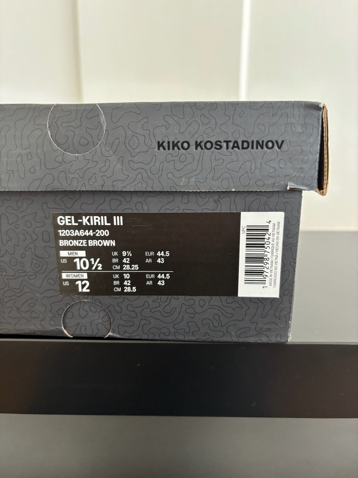 Asics × Kiko Kostadinov Asics x Kiko Kostadinov Gel-Kiril 3 - Bronze Brown Size US 10.5 / EU 43-44 - 7 Thumbnail