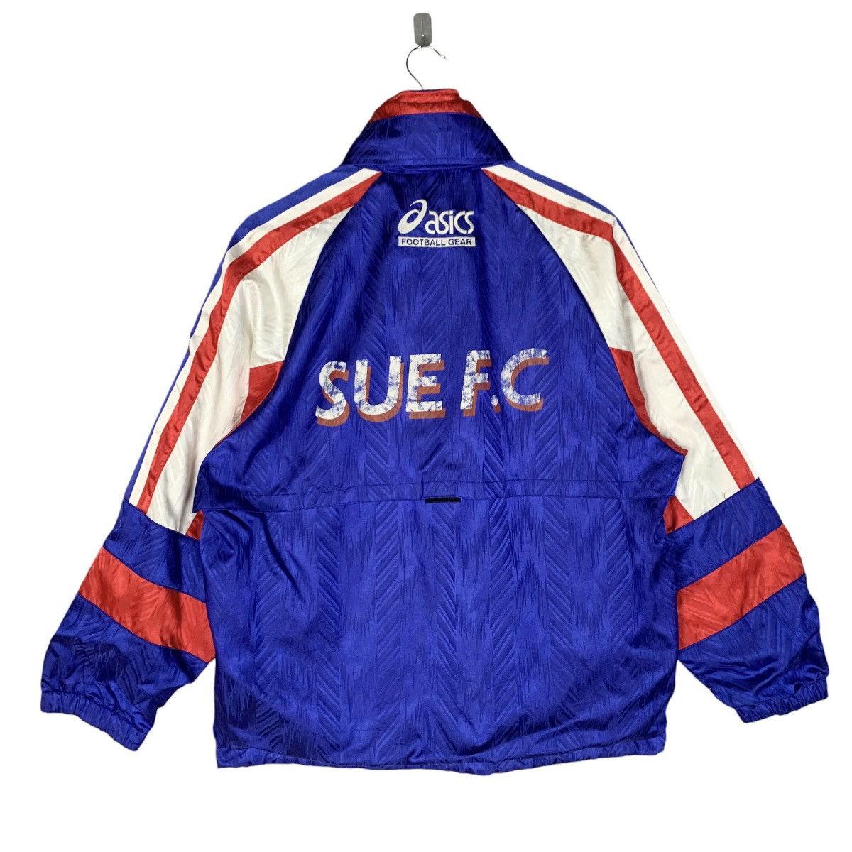 Asics × Japanese Brand × Vintage Vintage Asics Football Gear S.U.E Fc Zip Up Jacket Size L Size US L / EU 52-54 / 3 - 7 Thumbnail