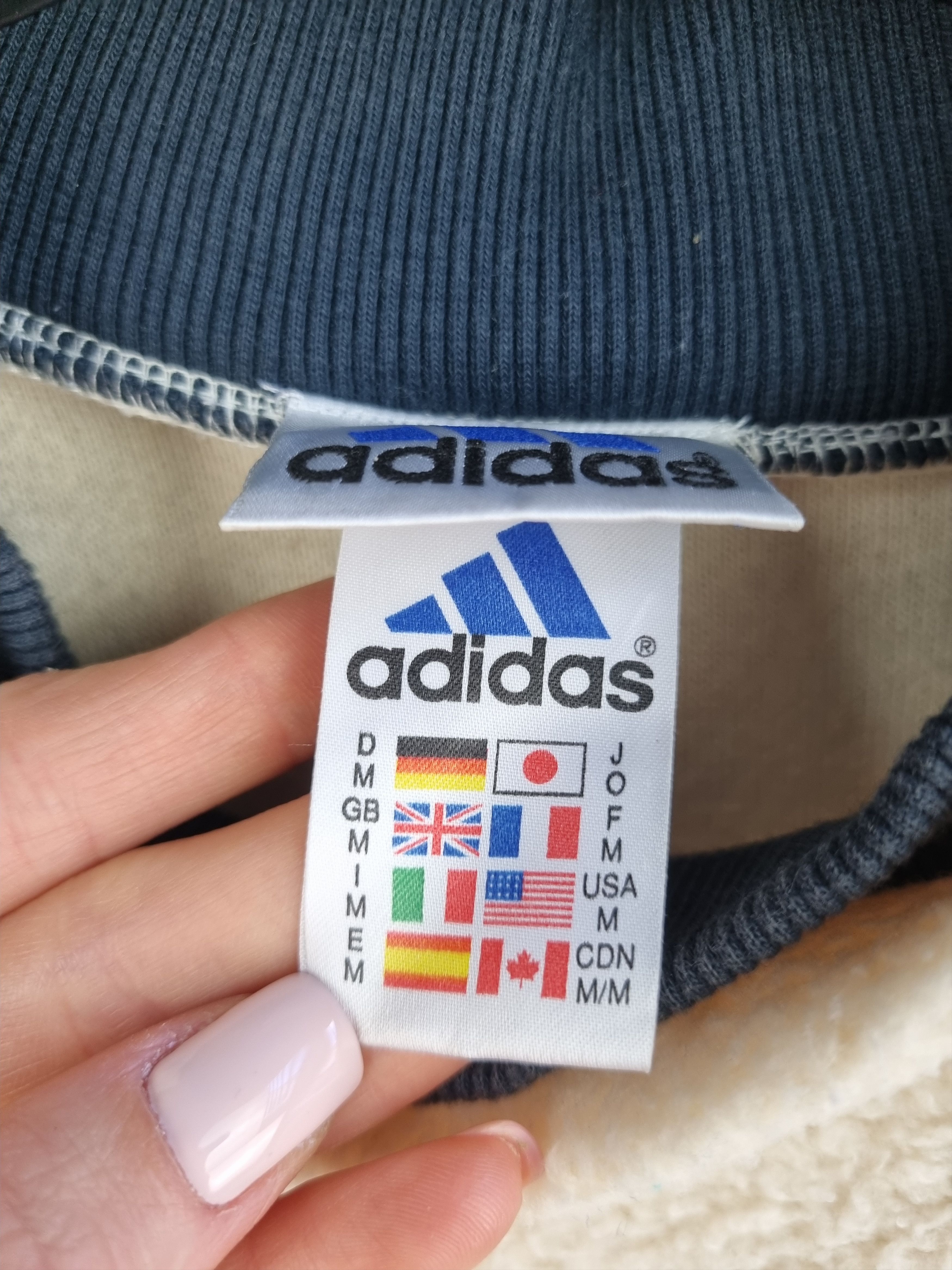 Adidas × Japanese Brand × Vintage 90s Adidas Soft Fleece Oversized Sweat Size US M / EU 48-50 / 2 - 9 Thumbnail