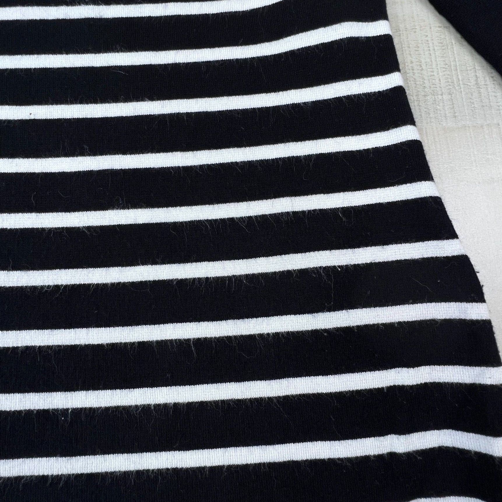 H&M H&M Womens Small Black Striped 3/4 Sleeve Button Accent Knit Top Size S / US 4 / IT 40 - 5 Thumbnail