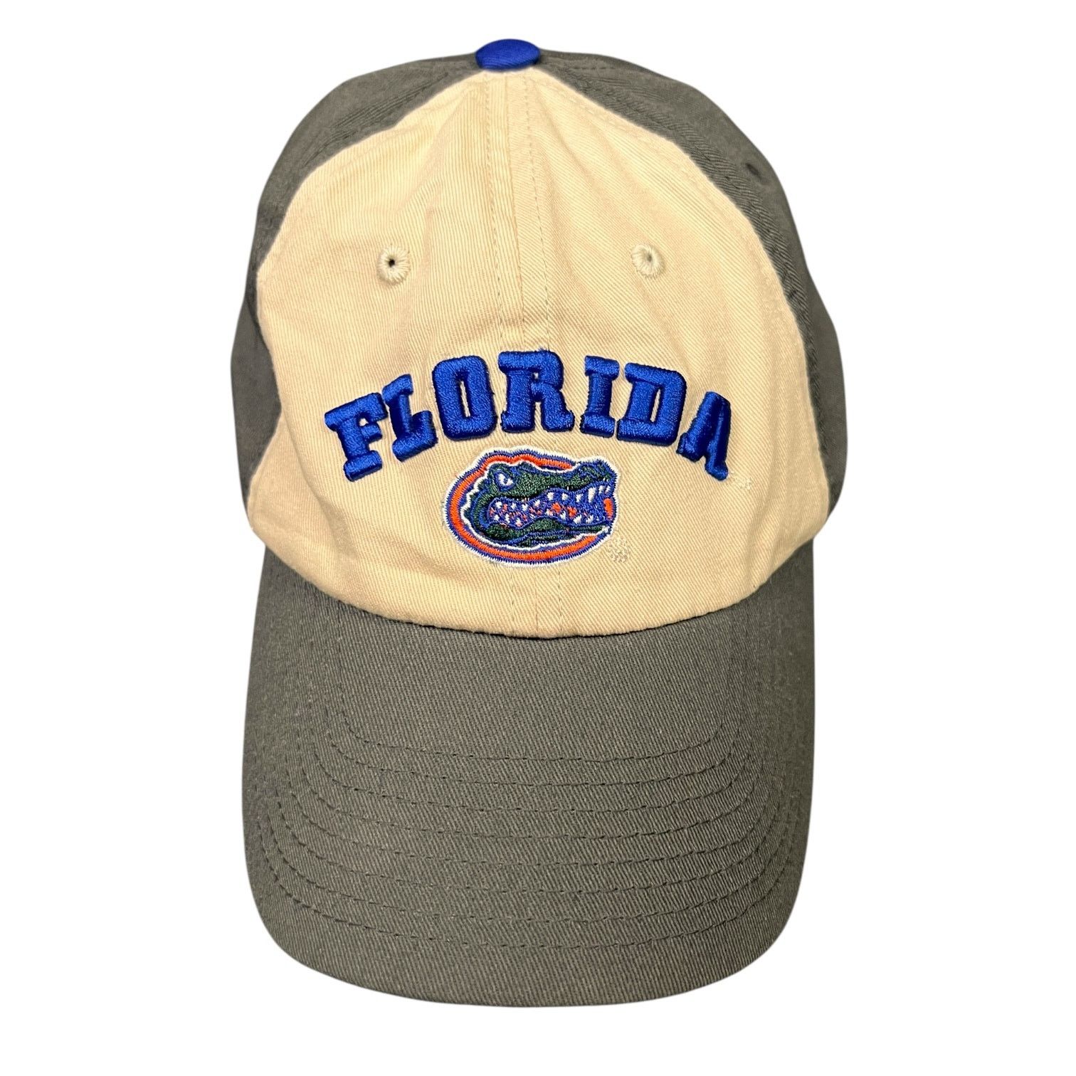 Gildan University of Florida UF Gators Beige/Gray Strapback Hat Size ONE SIZE - 1 Thumbnail