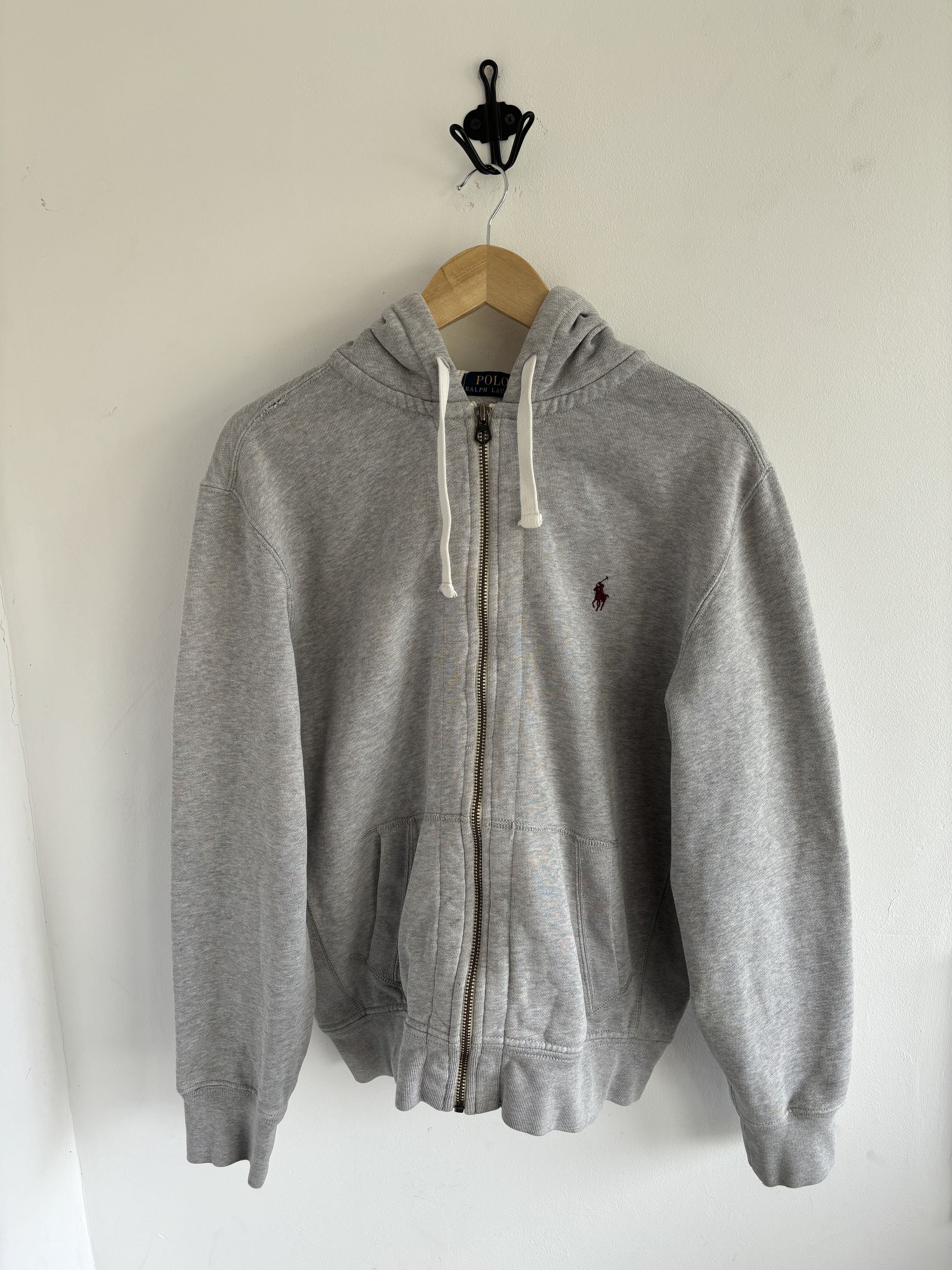 Polo Ralph Lauren Vintage 90s Polo Ralph Lauren Heavyweight Hoodie Size Gray Size US L / EU 52-54 / 3 - 1 Thumbnail