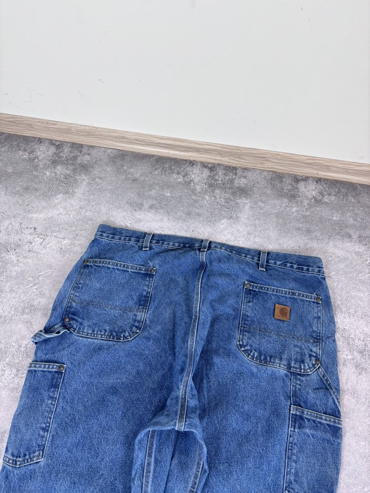 Carhartt Carhartt Men’s Double Knee Denim Jeans Loose Original Fit Size US 44 / EU 60 - 13 Thumbnail