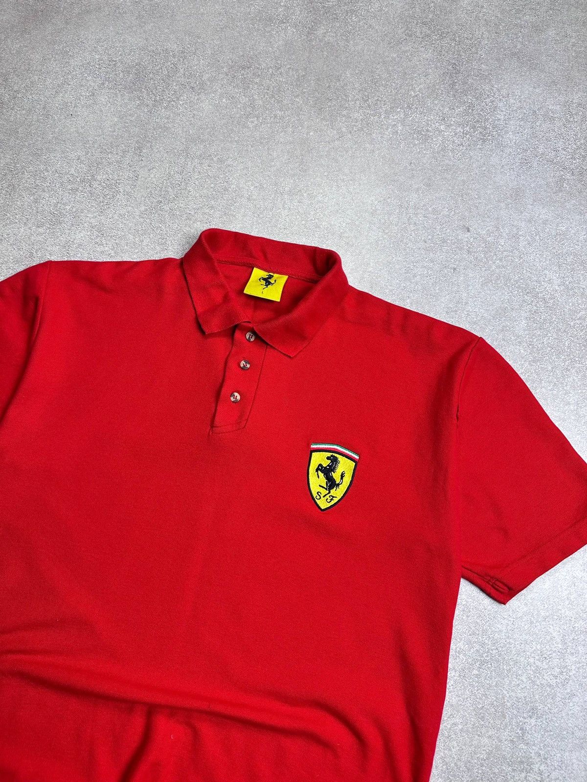Ferrari Vintage 1996 Ferarri F-1 Racing Y2K Polo Shirt L Size US L / EU 52-54 / 3 - 4 Thumbnail