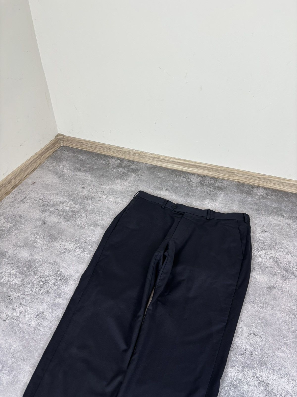 Ermenegildo Zegna Ermenegildo Zegna Men’s Navy Blue Wool Dress Pants Trousers Size US 38 / EU 54 - 4 Thumbnail