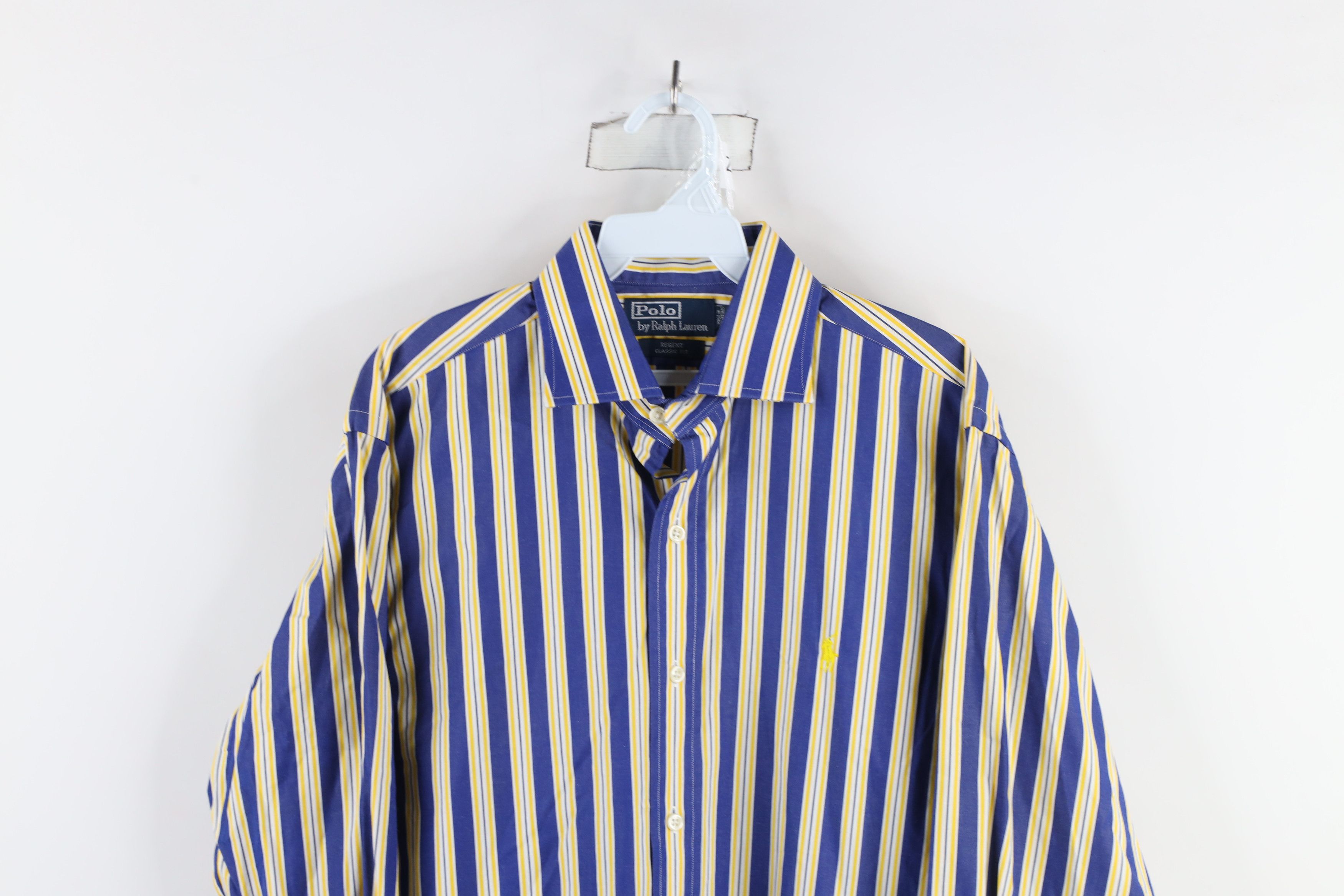 Polo Ralph Lauren Vintage 90s Ralph Lauren Classic Fit Striped Button Shirt Size US M / EU 48-50 / 2 - 2 Thumbnail
