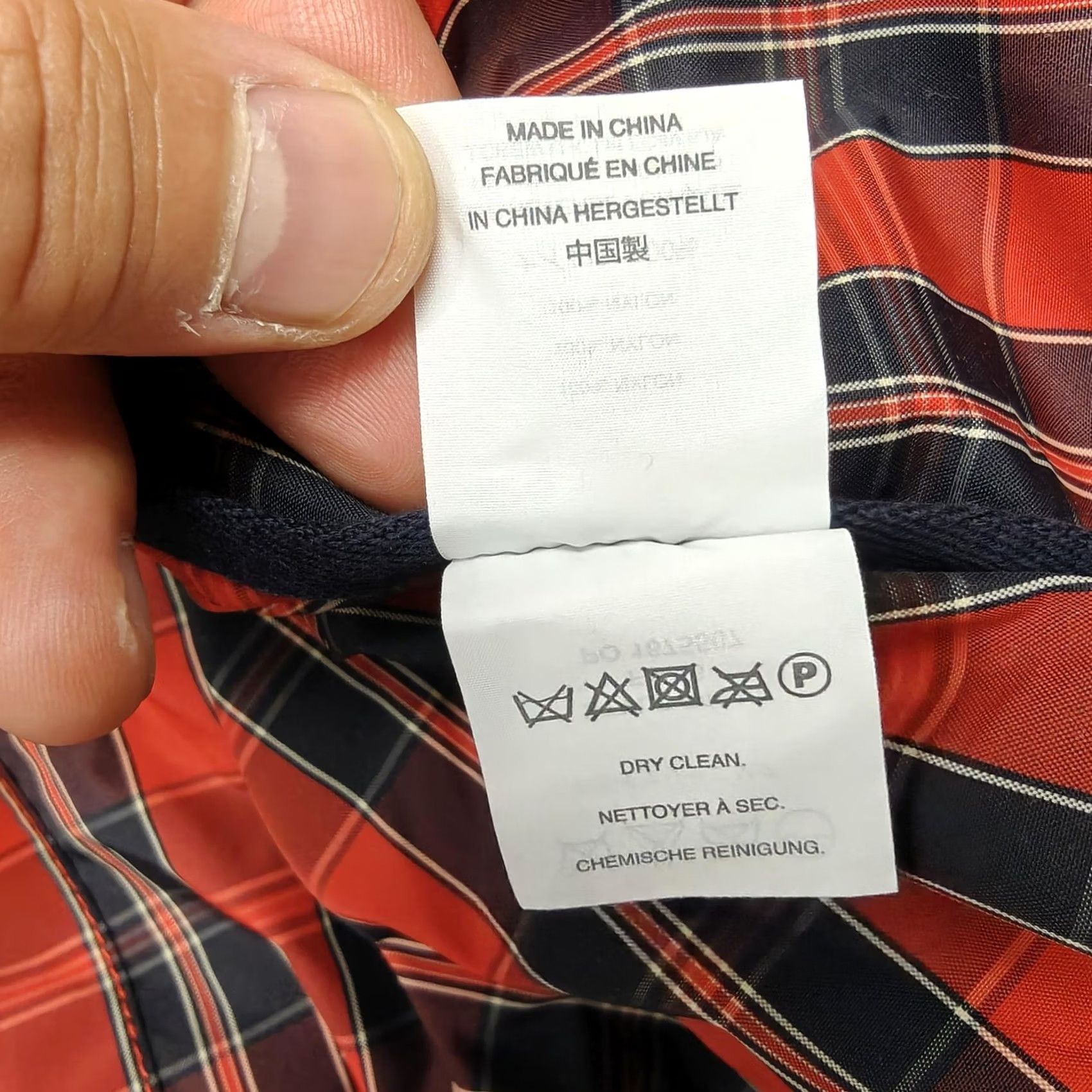 J.Crew J.Crew Coat Womens 6 Red Nylon Plaid Rain Snap Front Lightweight Lined Midlength Size M / US 6-8 / IT 42-44 - 5 Thumbnail