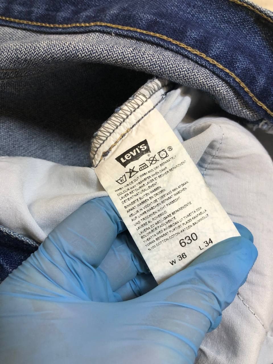 Levi's Vintage jaren Levi's 630 Dark Wash-jeans streetwear Size US 36 / EU 52 - 2 Thumbnail