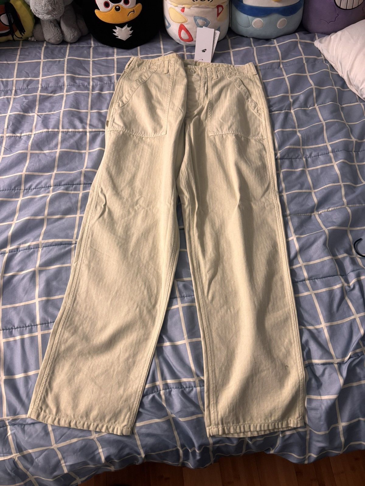 Nike White cream nike pants Size US 32 / EU 48 - 3 Thumbnail