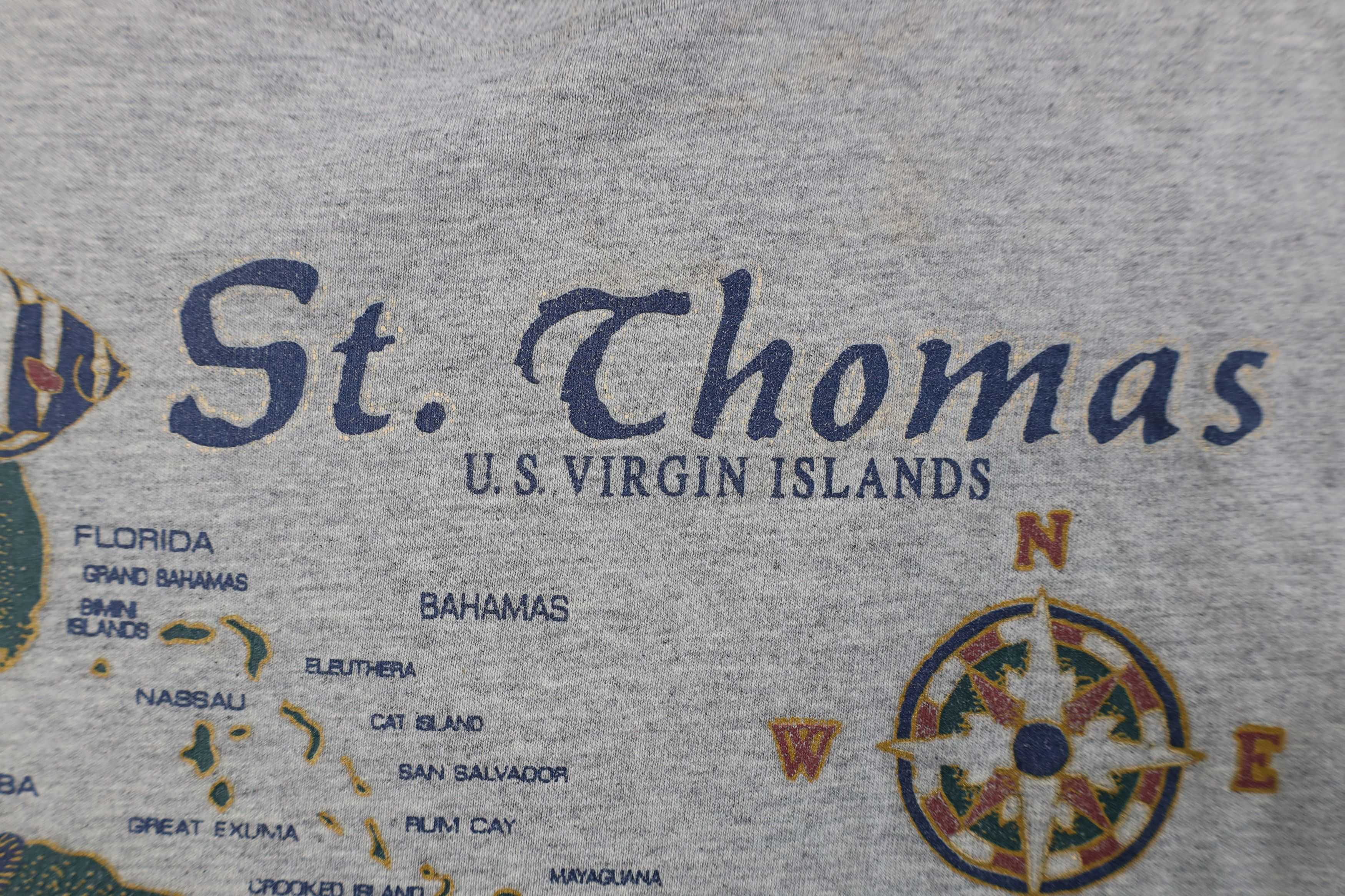 Vintage Vintage 90s Streetwear St Thomas US Virgin Islands T-Shirt Size US M / EU 48-50 / 2 - 5 Thumbnail